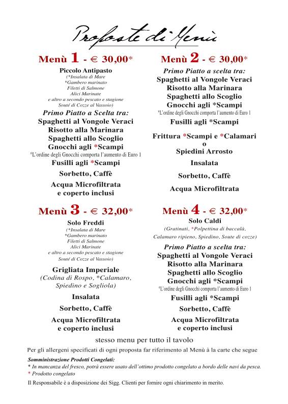 Menu di PiPè 