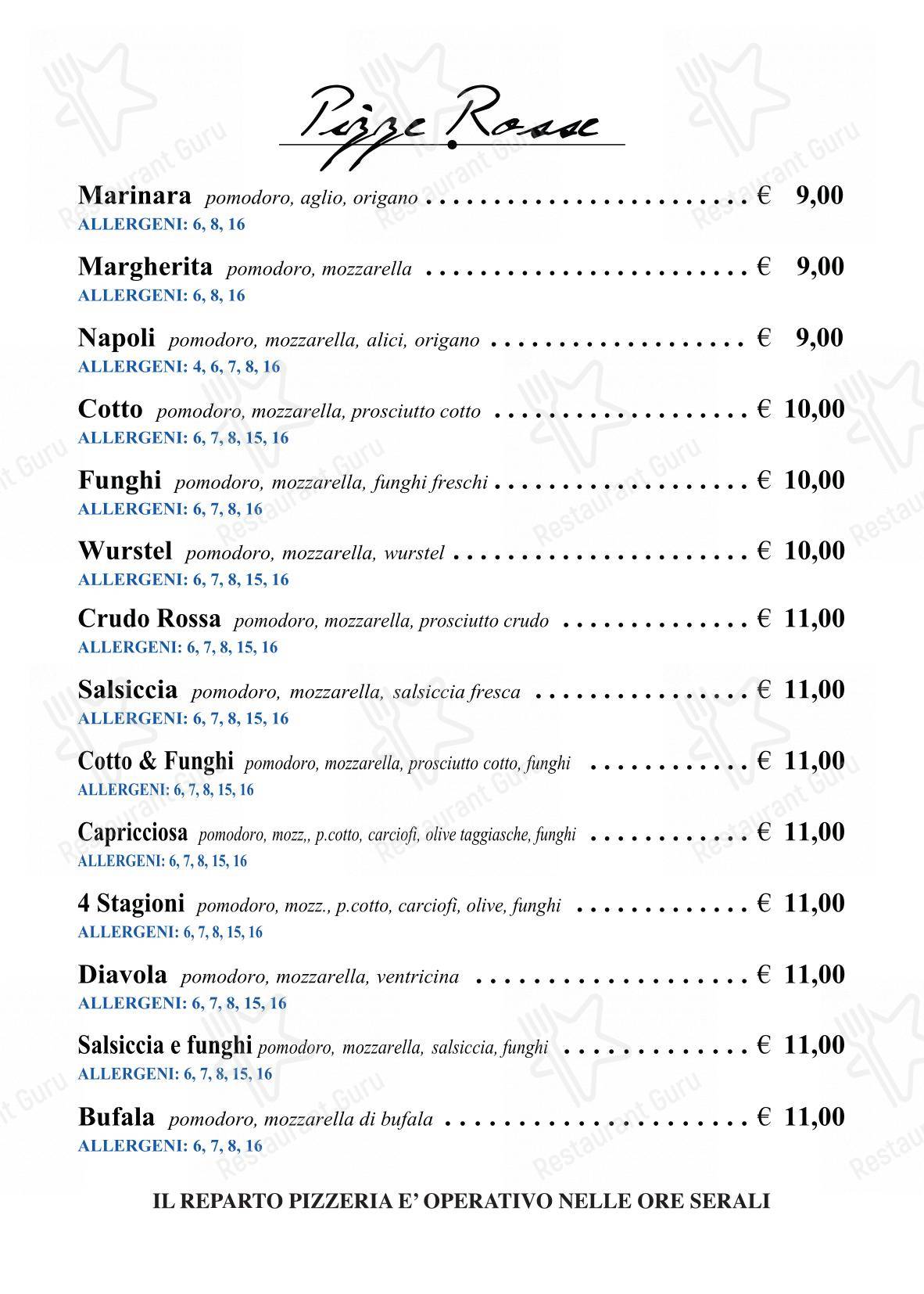Menu bar per PiPè in Pescara