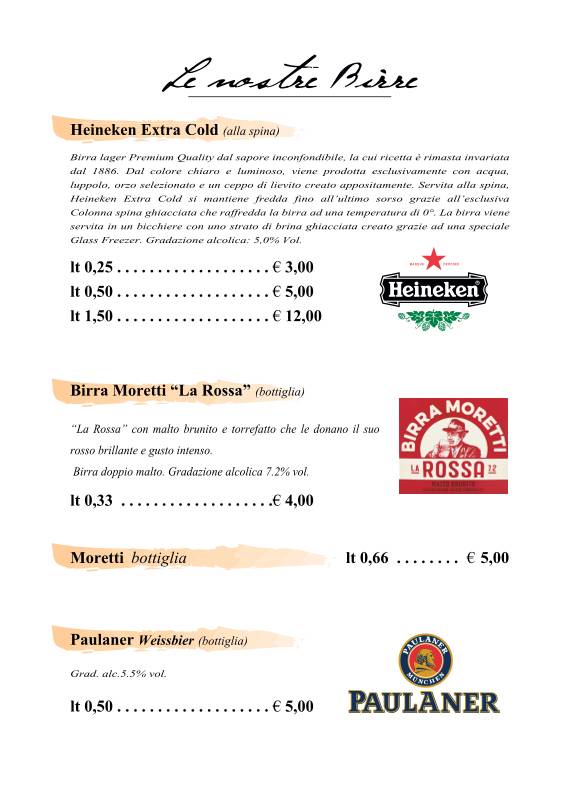Menu di PiPè 