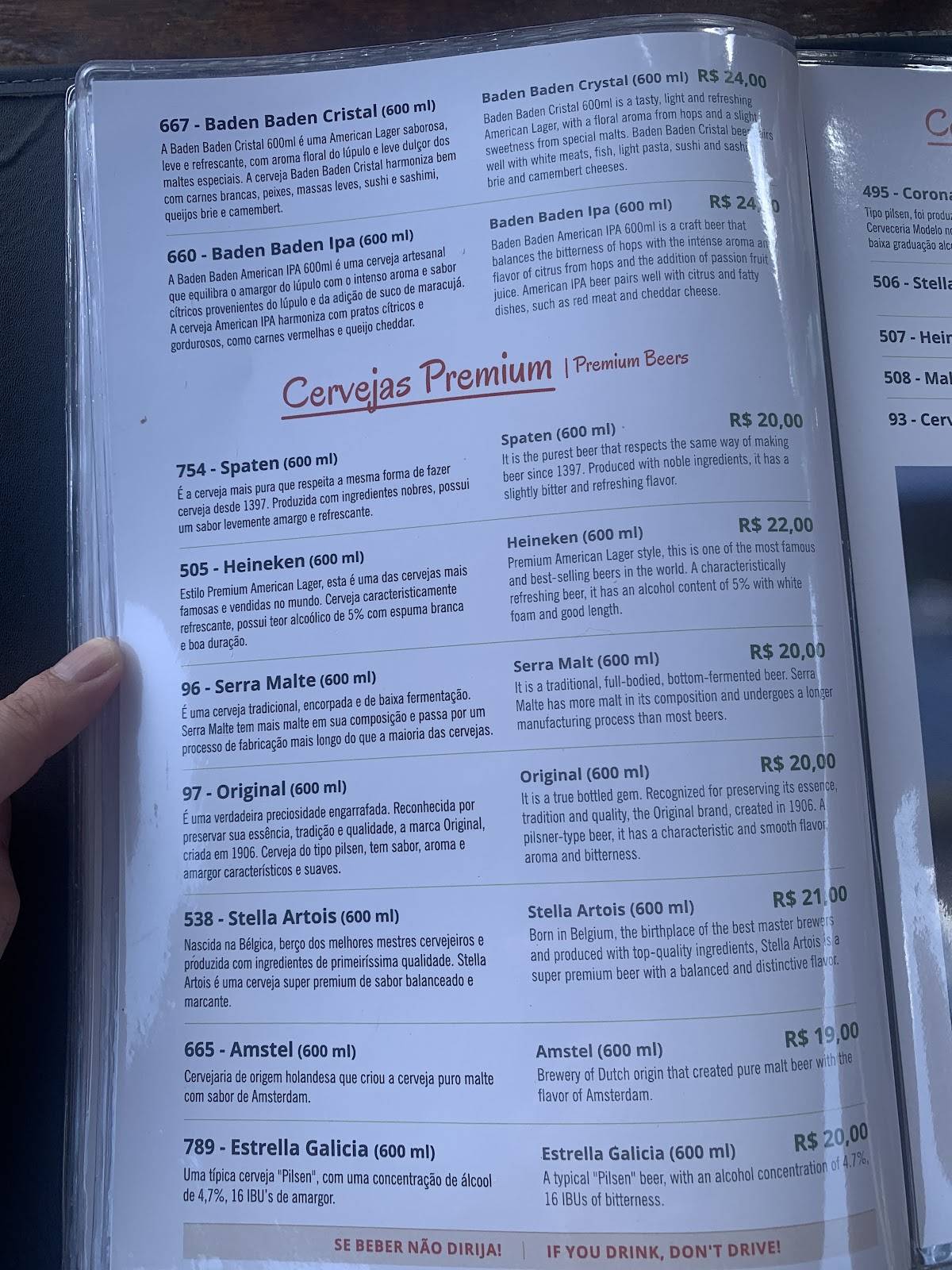 Pitangueiras cardápio