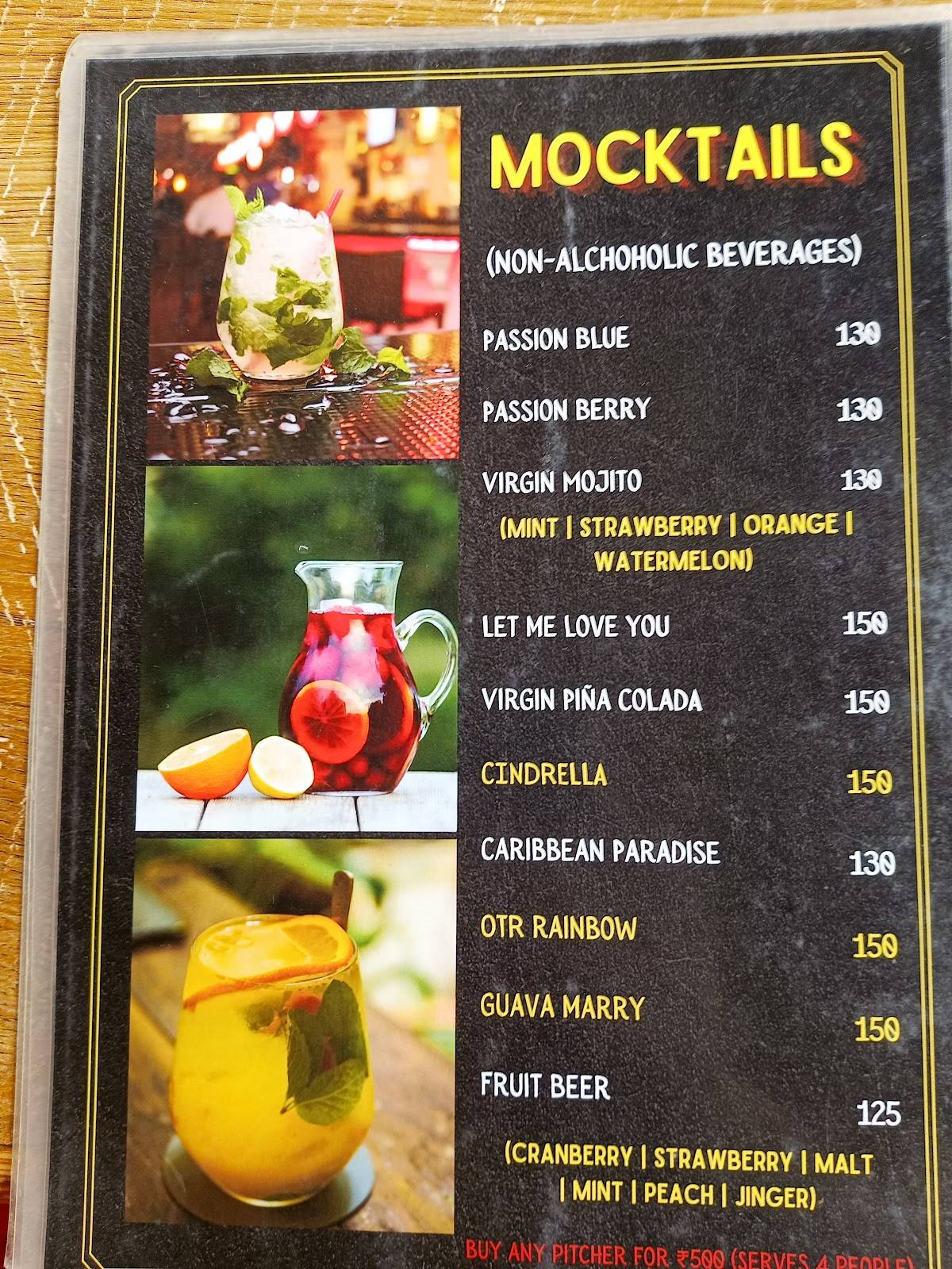 Meghna Chandak menu