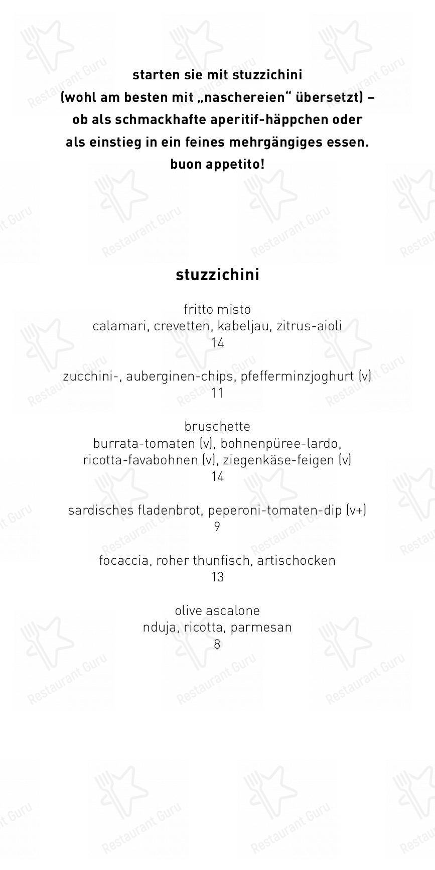 Più Schiffbau in Zurigo - Lunch Menu