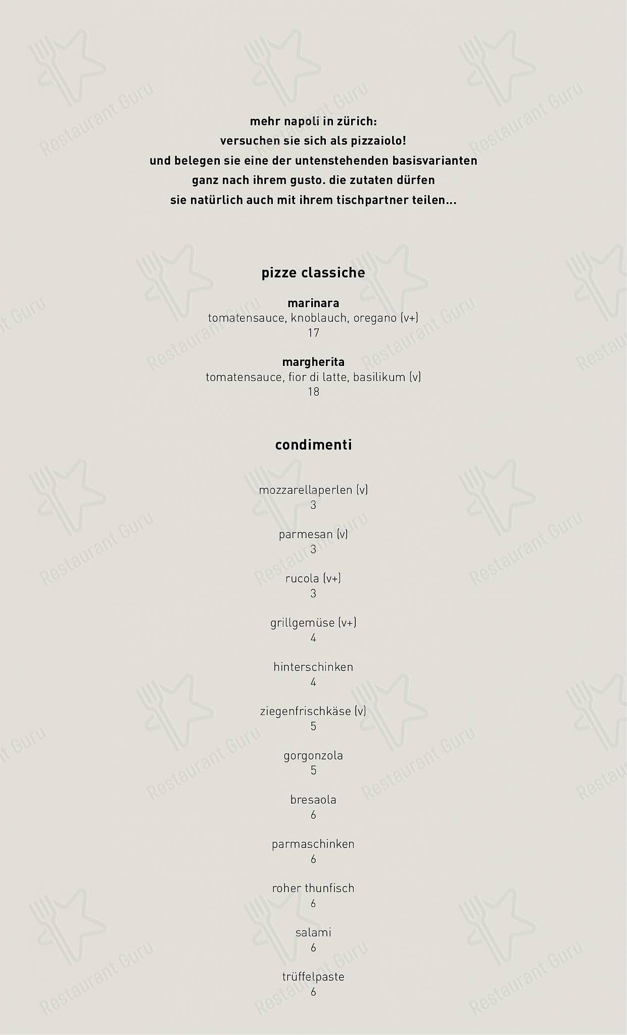 Più Schiffbau in Zurigo - Lunch Menu