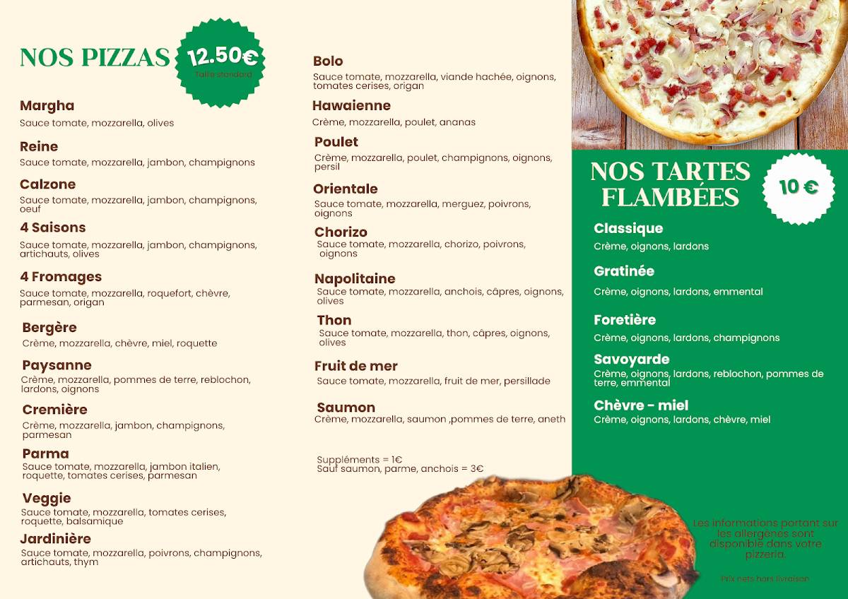 Menu de Pizza Express Soultz