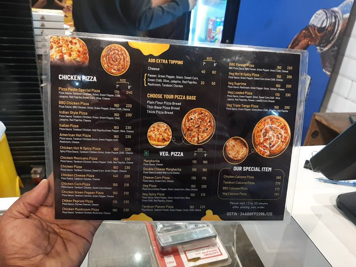 Pizza Pesto menu