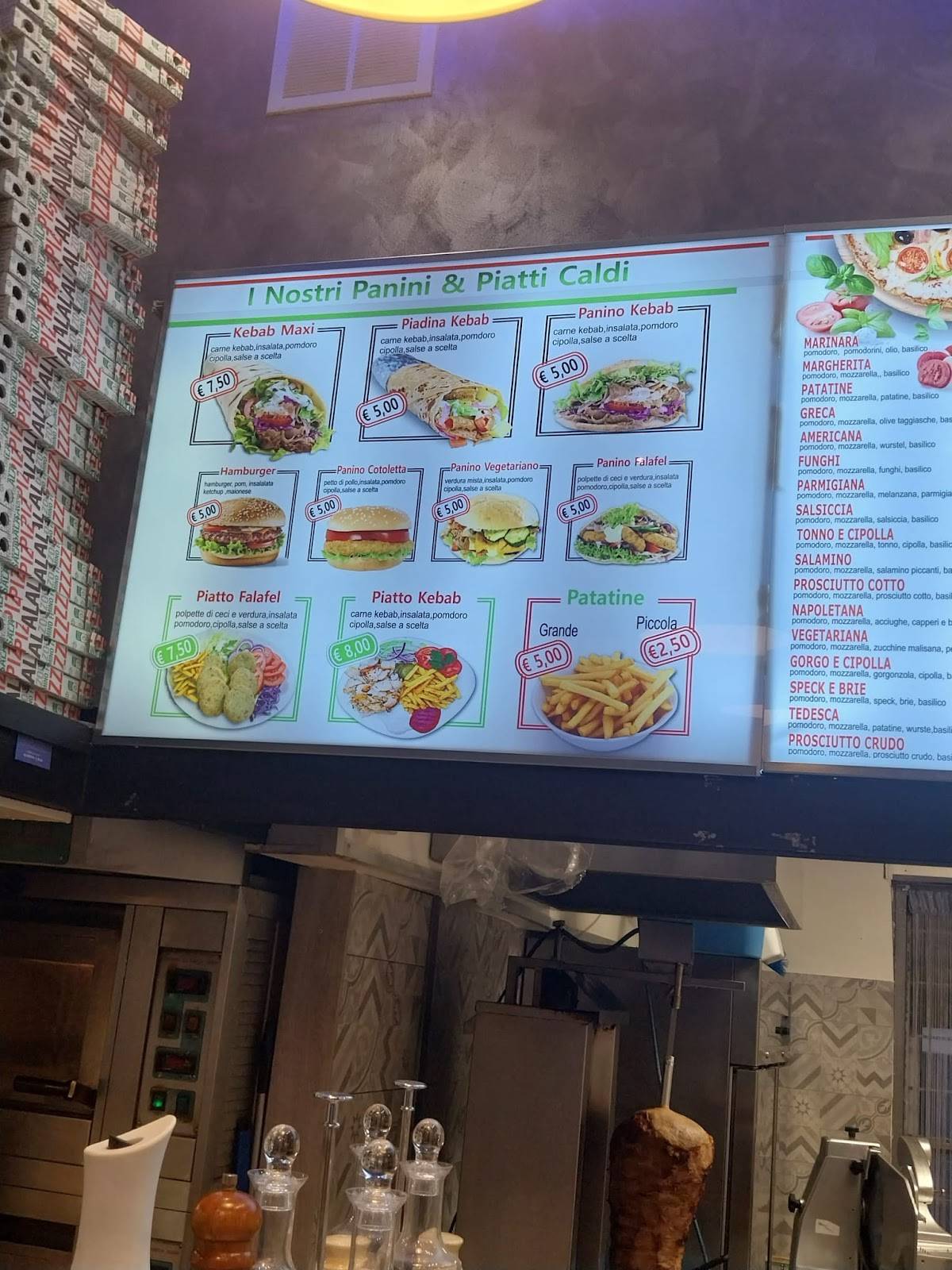 Menu di Pizza Più 
