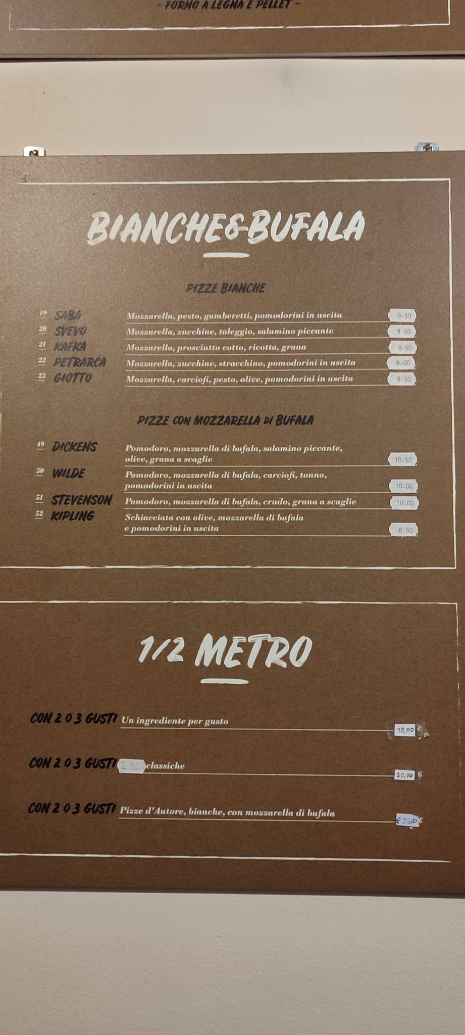 Menu di Pizza d'Autore di Grandi Christian 