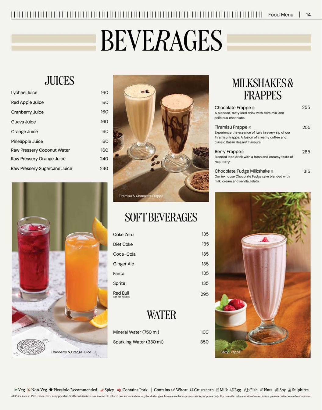PizzaExpress menu
