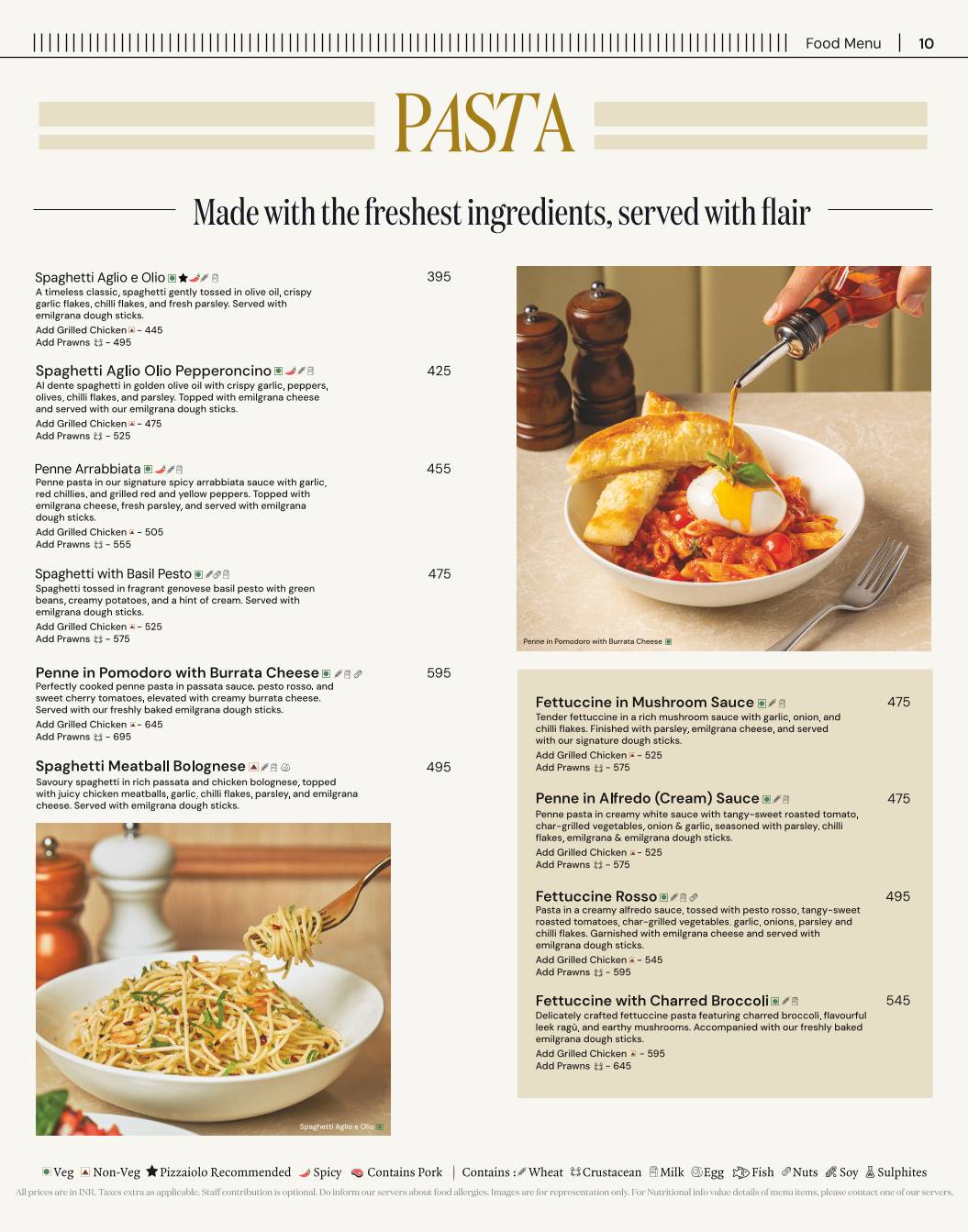 PizzaExpress menu