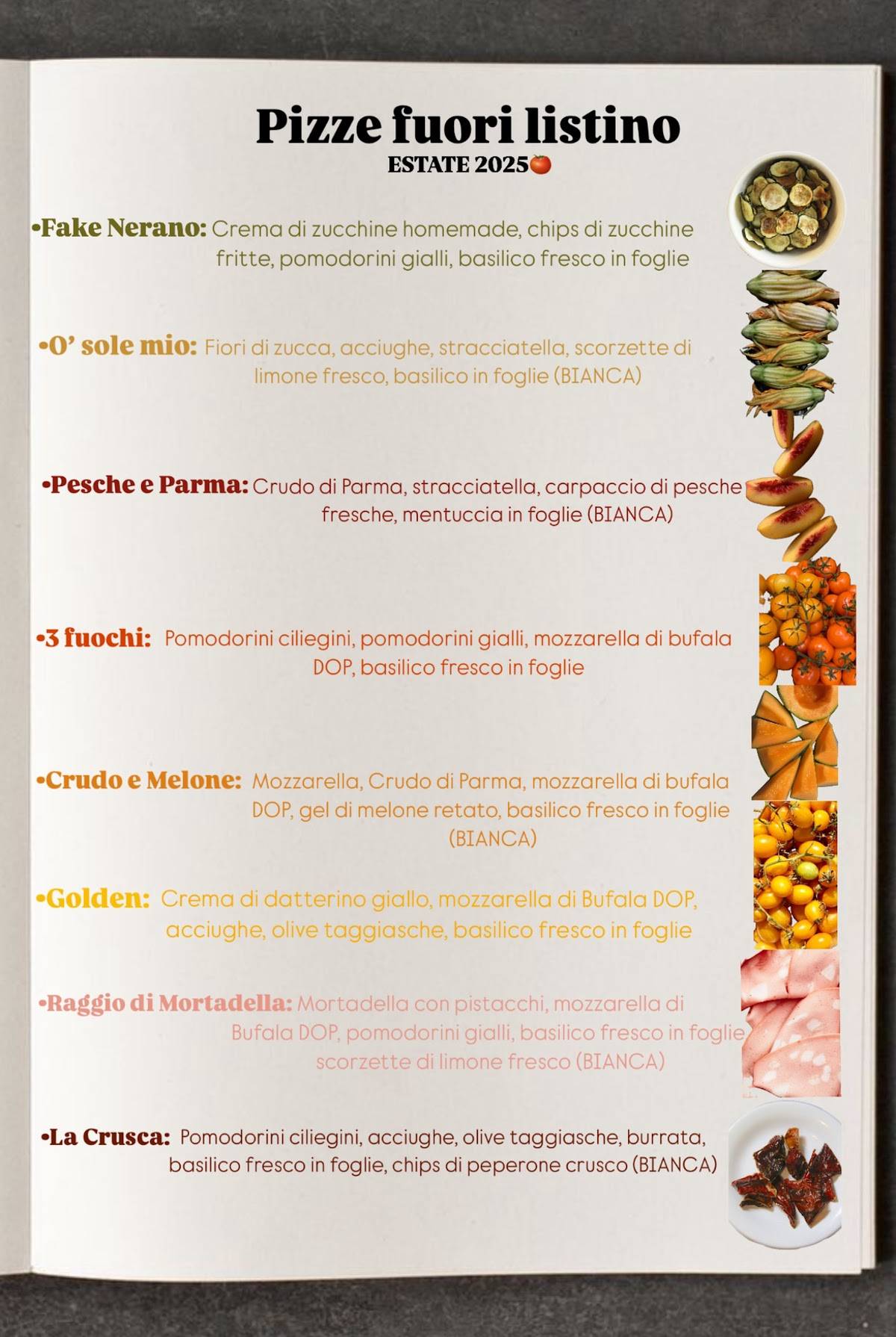 Menu di PizzaLab 