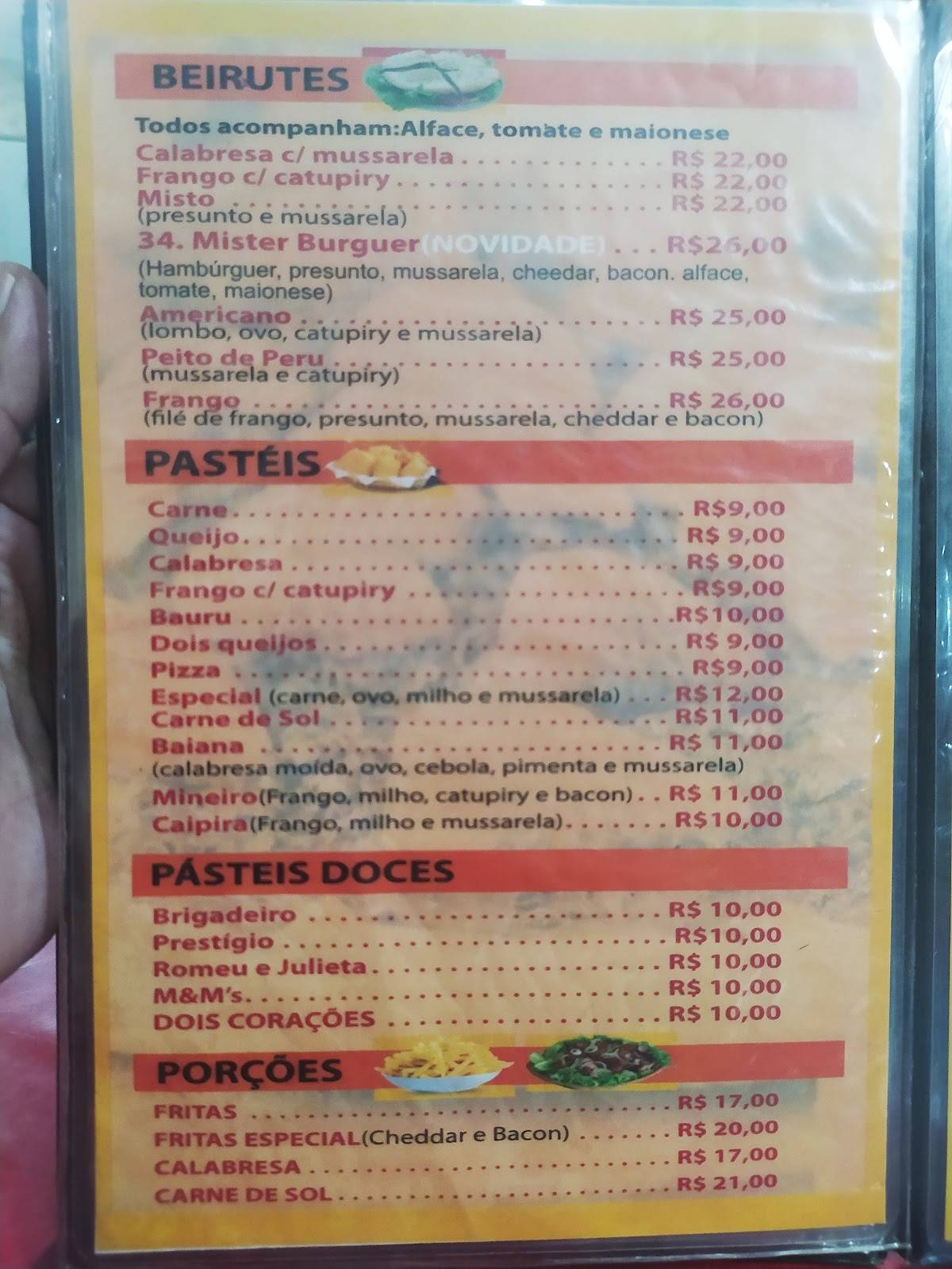 Pizzaria Dois Corações cardápio