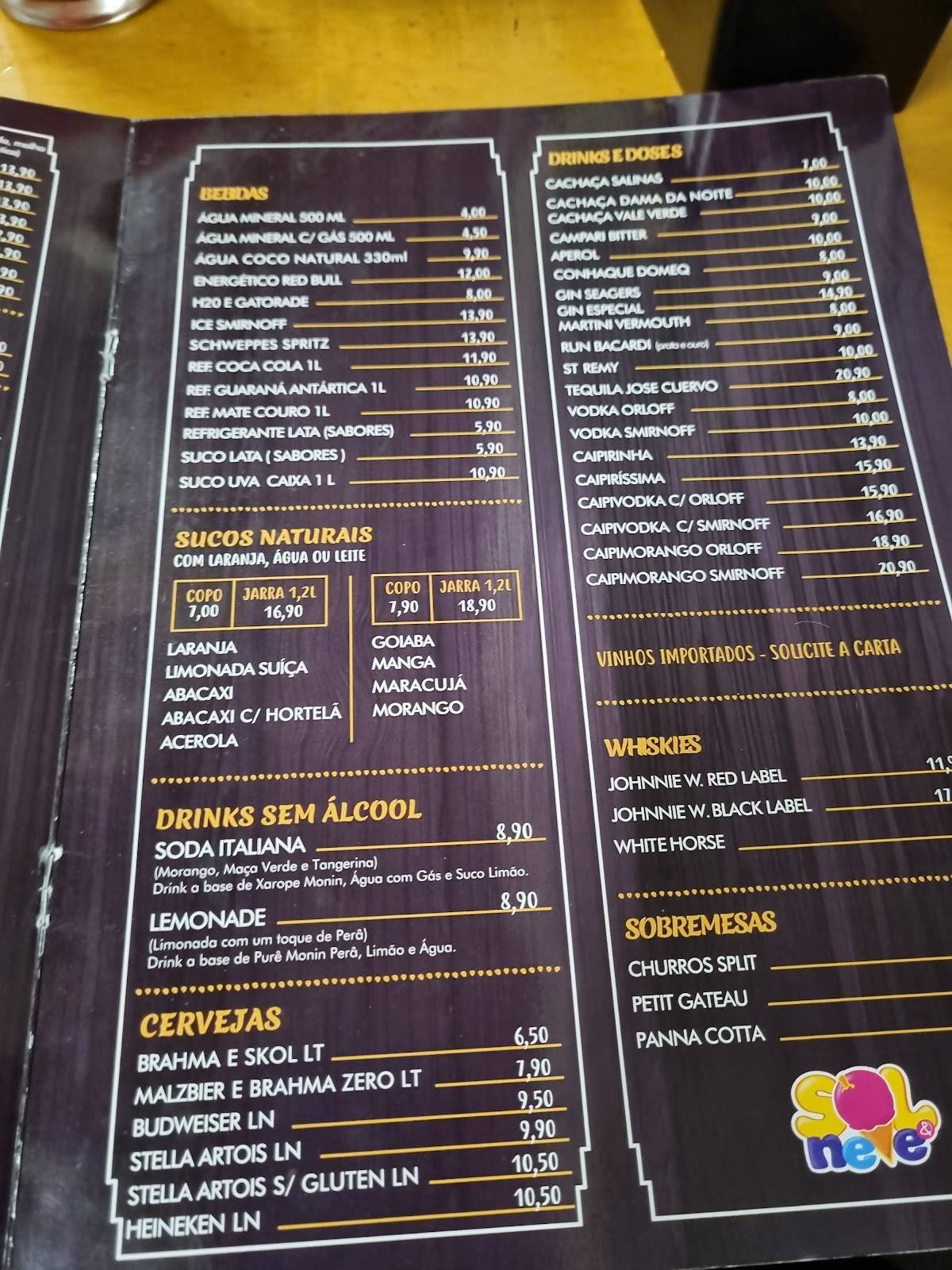 Pizzaria Ponte Furada cardápio