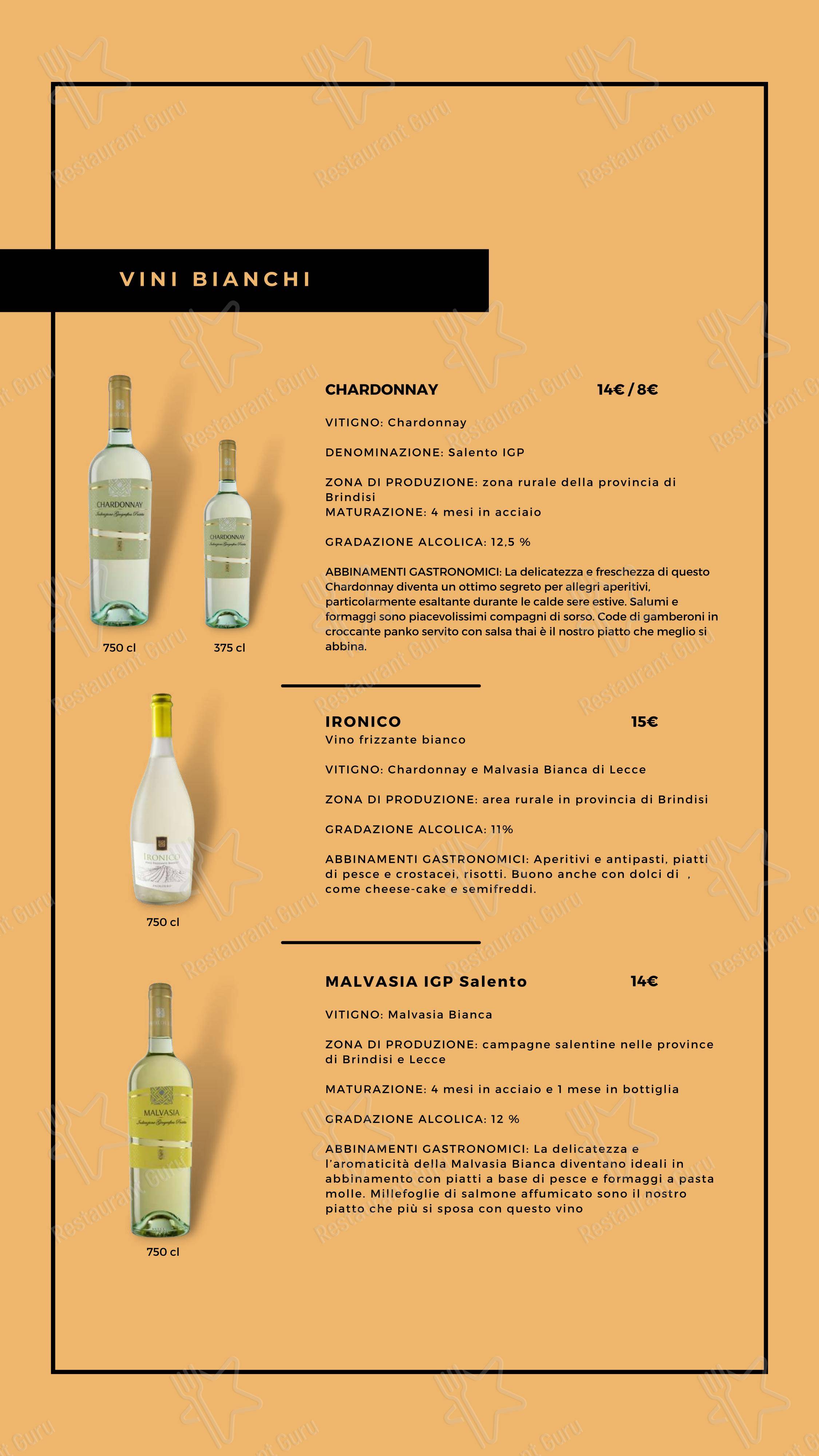 Menu di Pizzeria Antipasteria Giomè - Menu