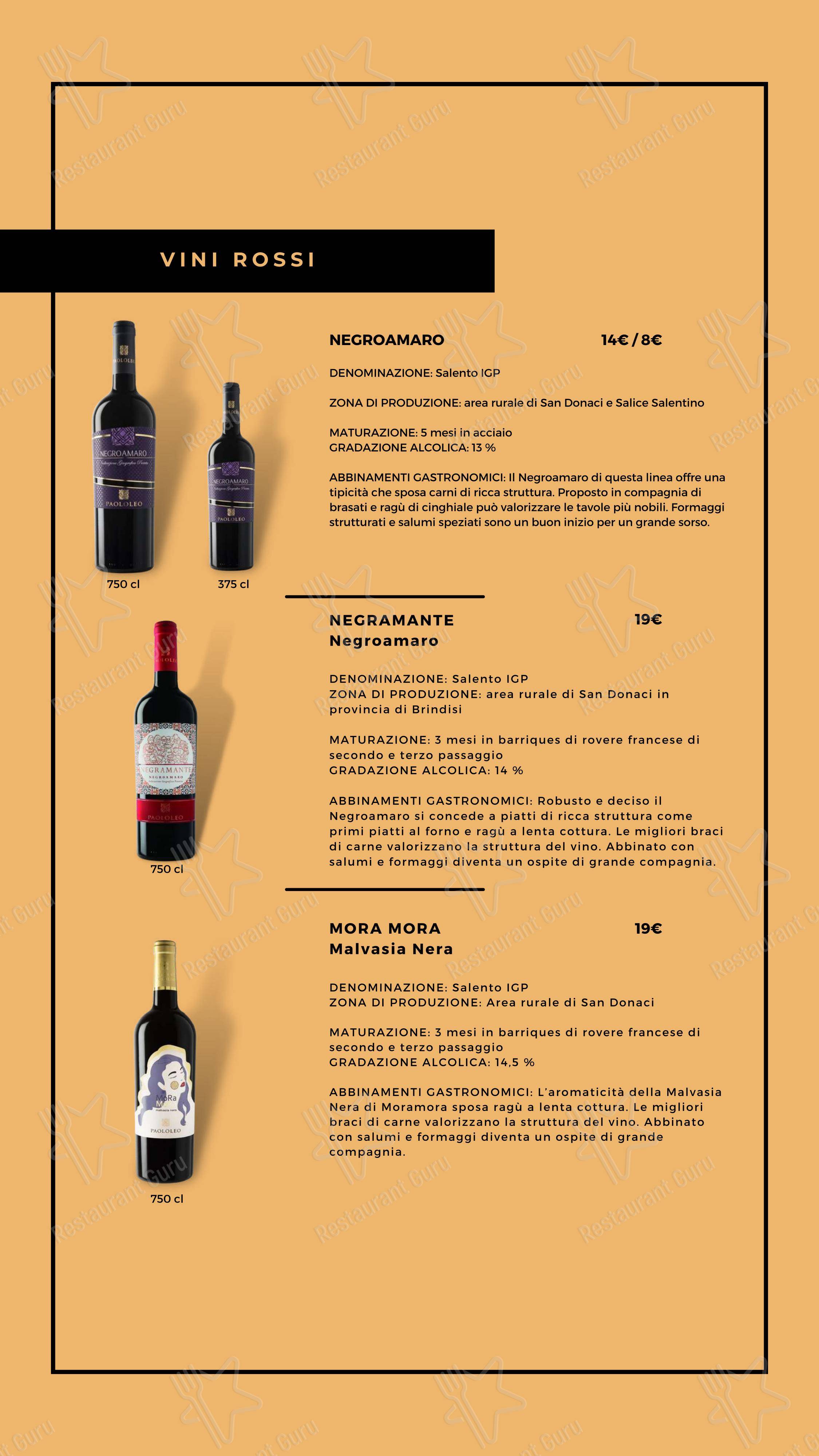 Pizzeria Antipasteria Giomè in Valenzano - Menu