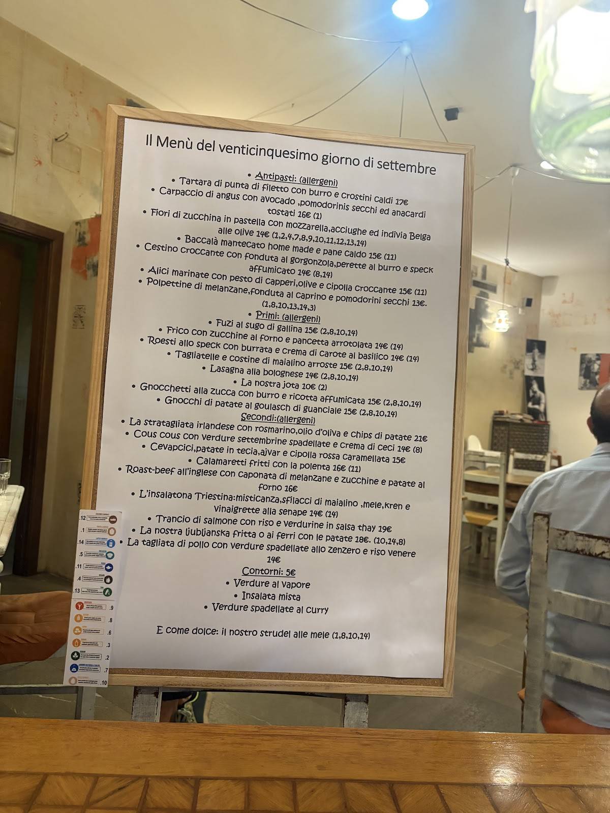 Menu di Baracca E Burattini Trieste 