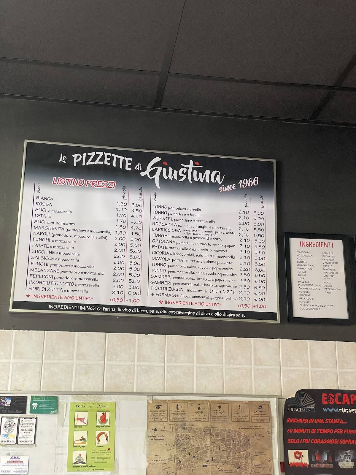 Menu di Giustina 