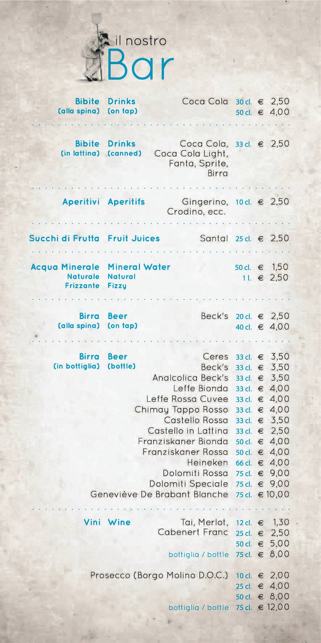 Menu di Da Rosalba 
