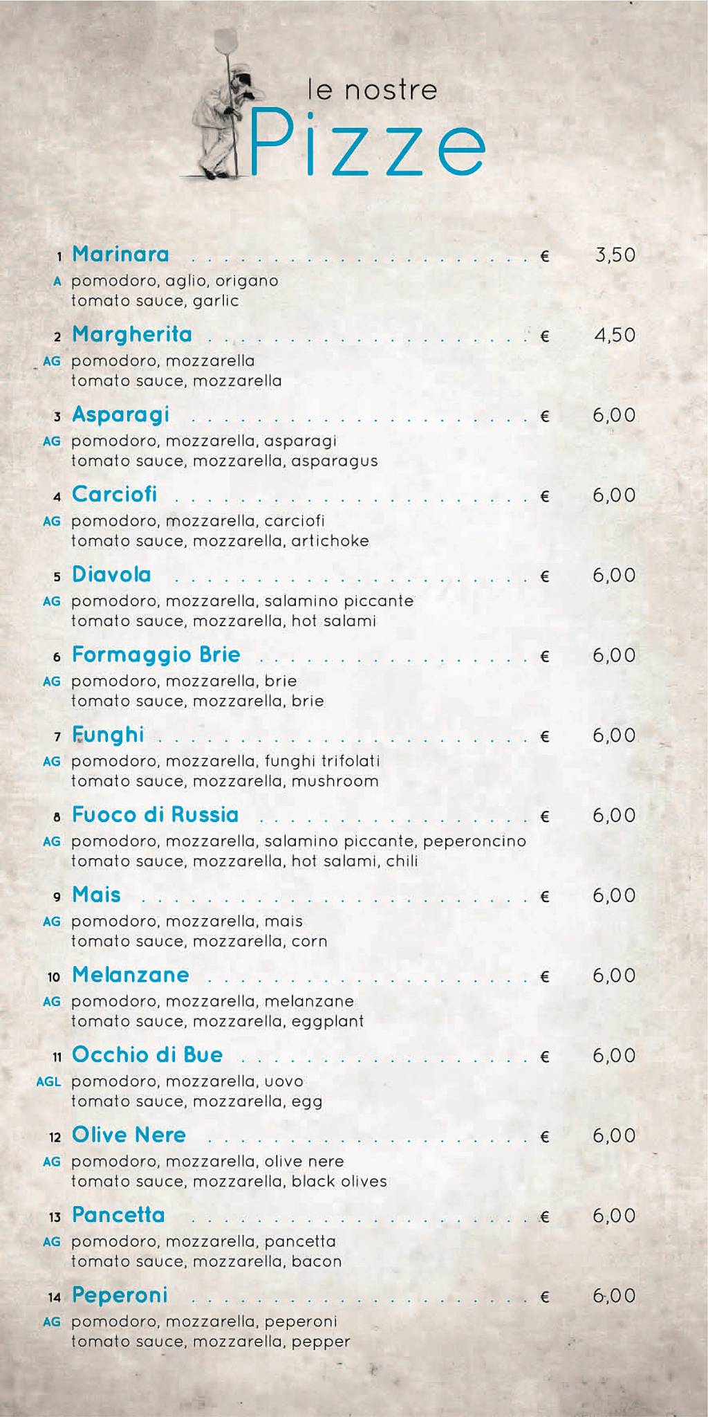 Menu di Da Rosalba 