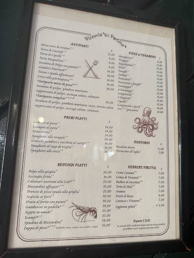 Menu di Pizzeria El Portico 