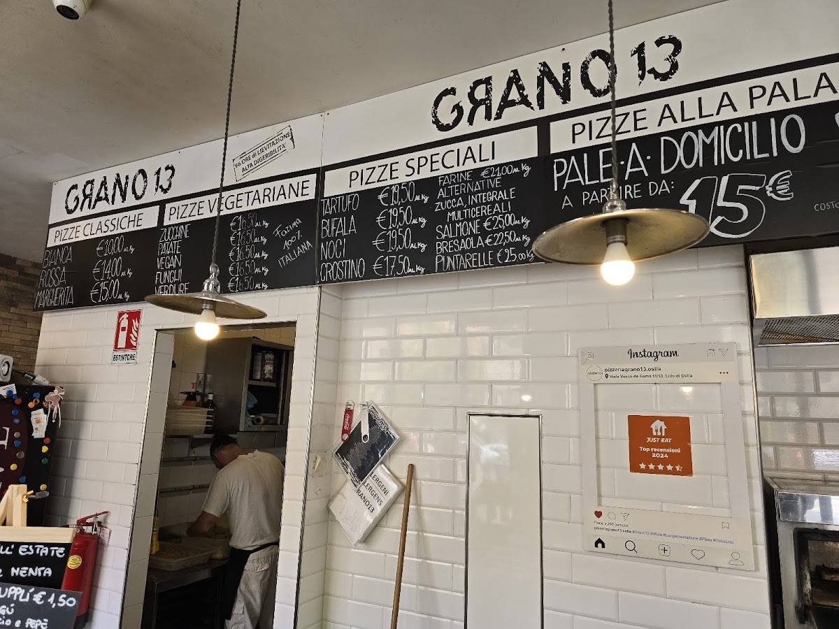 Menu di Pizzeria Grano13 Roma 