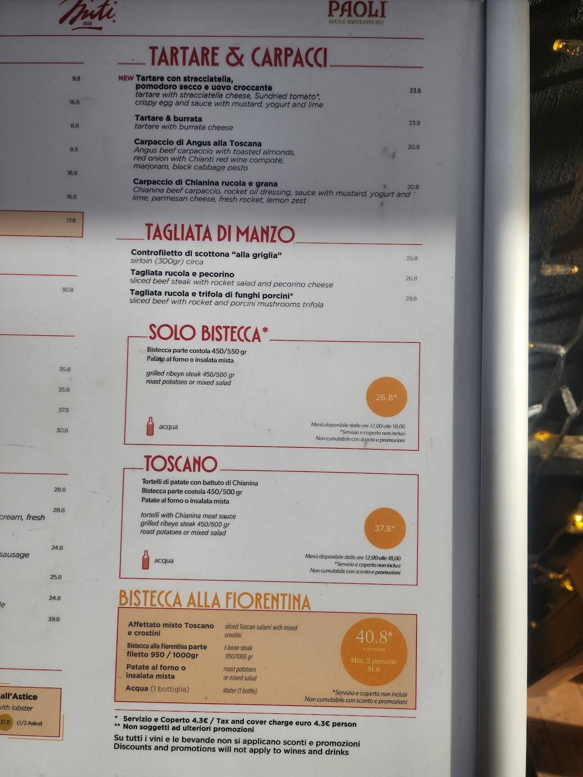 Menu di Il Nutino 