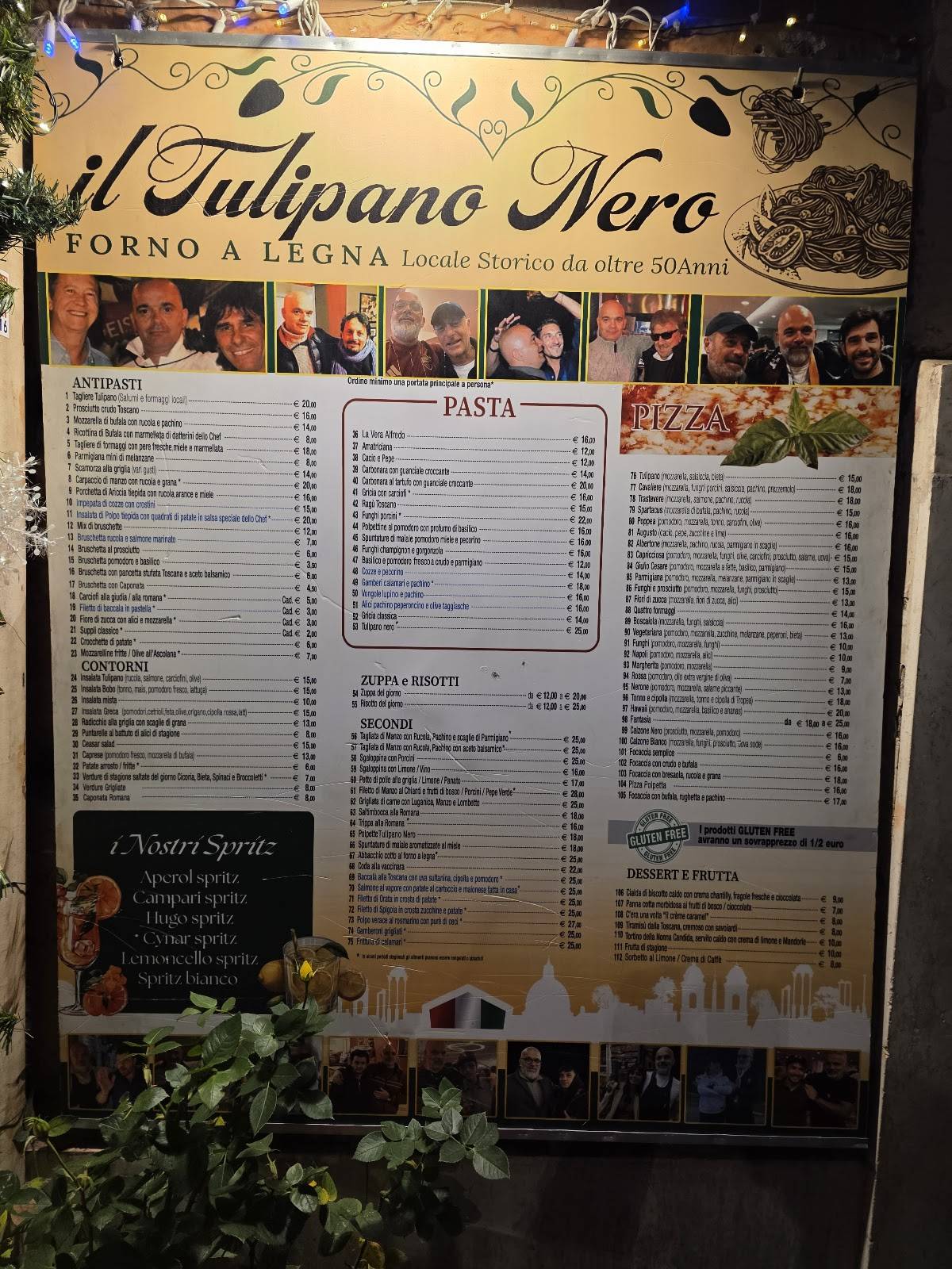 Menu di Il Tulipano Nero 