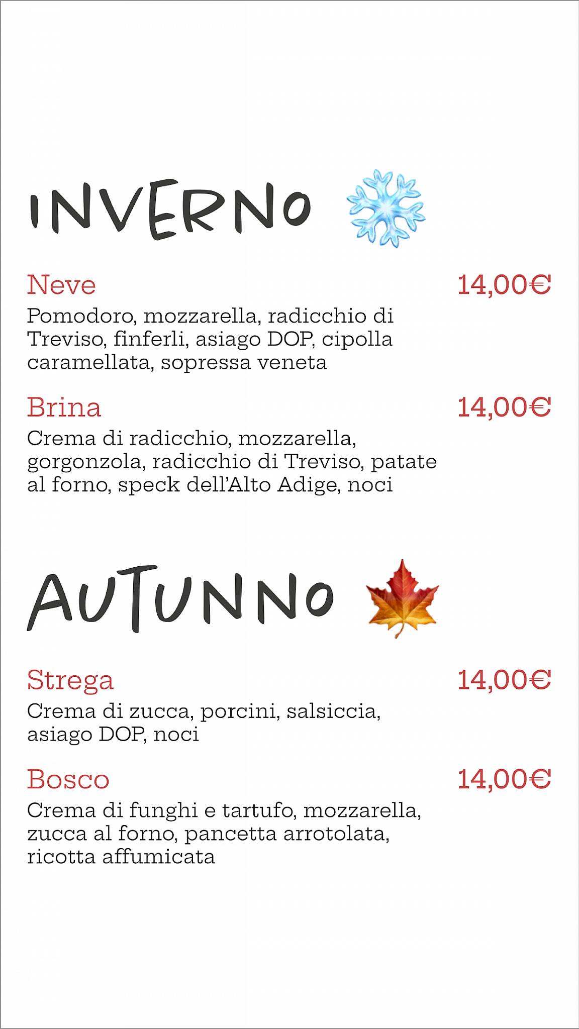 Menu di Pizzeria L'Angolo - Asporto e Domicilio 