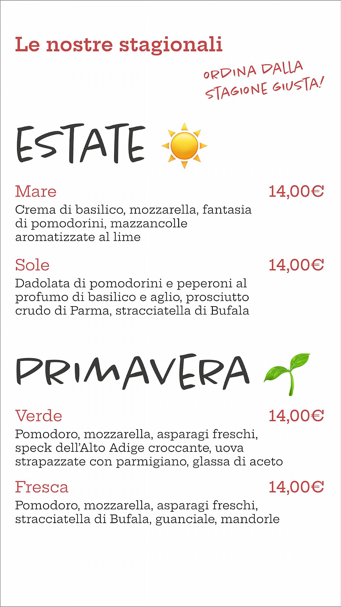 Menu di Pizzeria L'Angolo - Asporto e Domicilio 