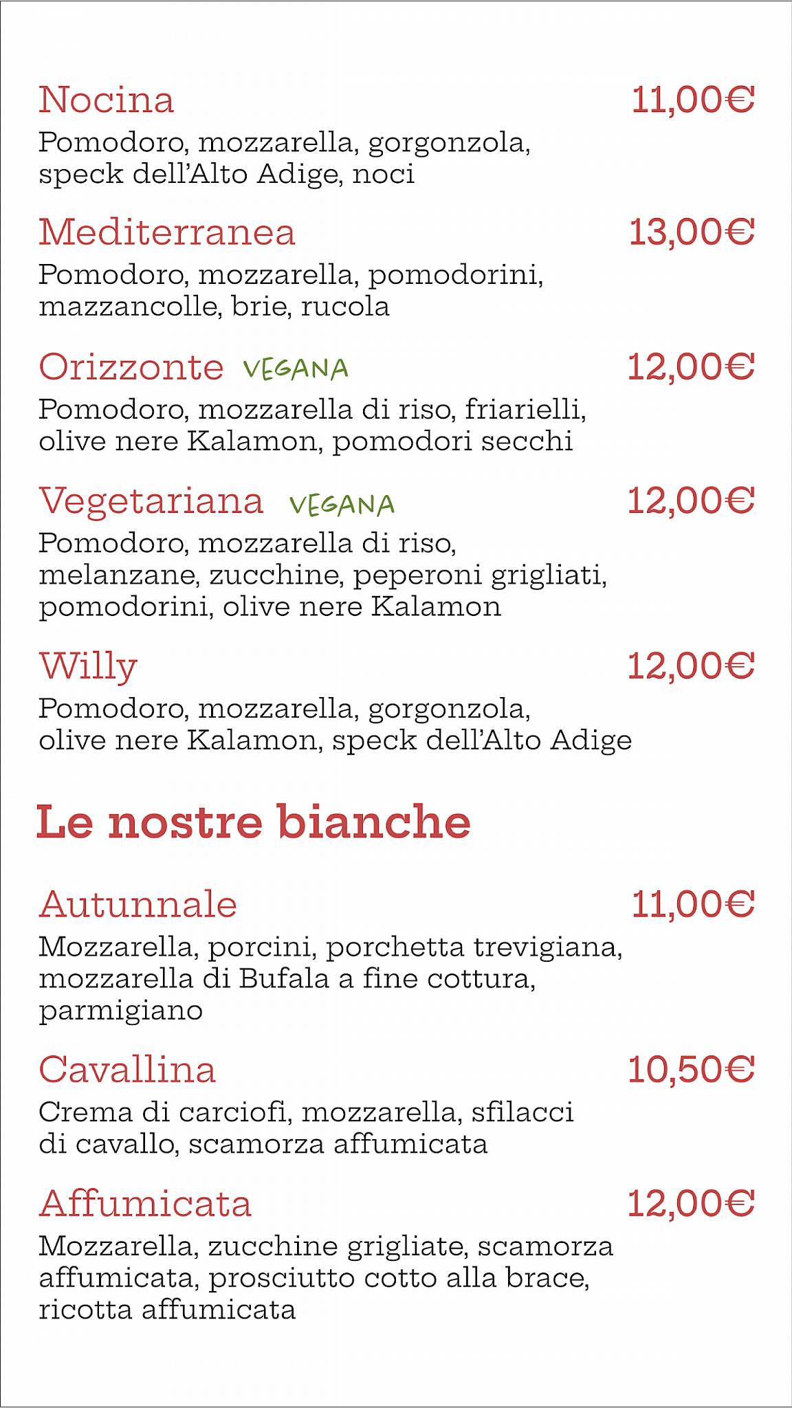 Menu di Pizzeria L'Angolo - Asporto e Domicilio 