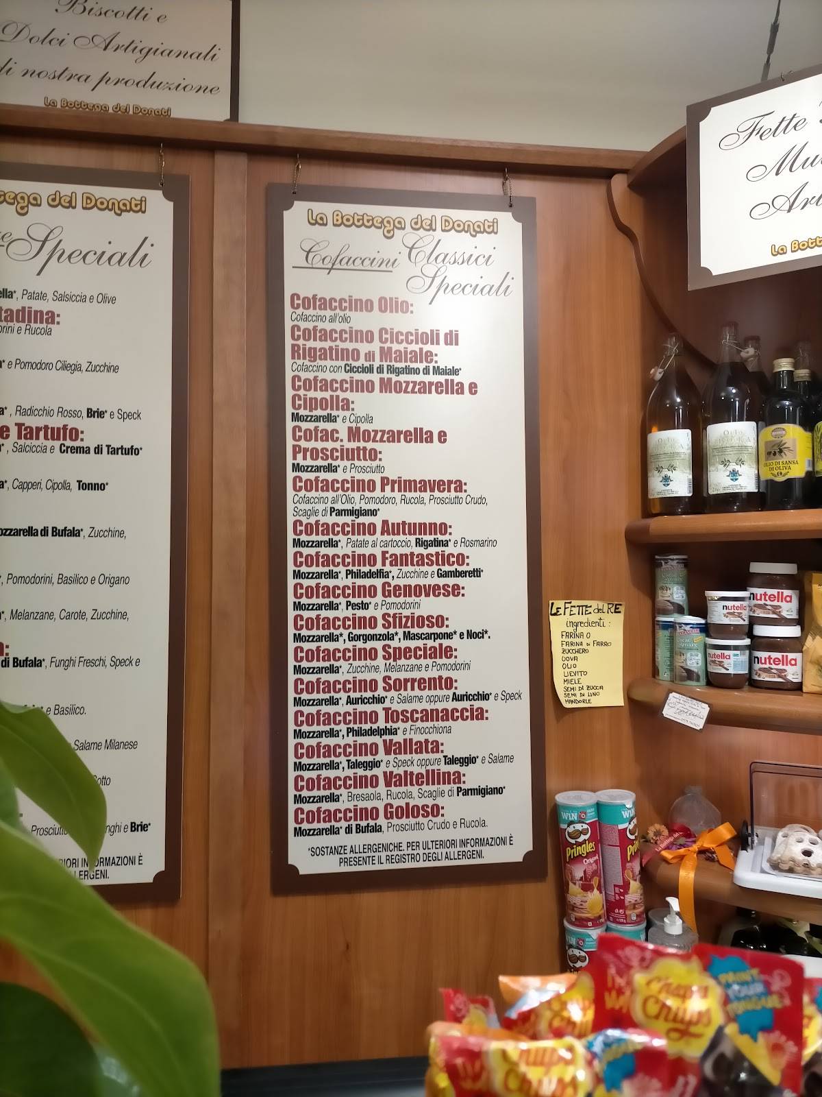 Menu di La Bottega del Donati 
