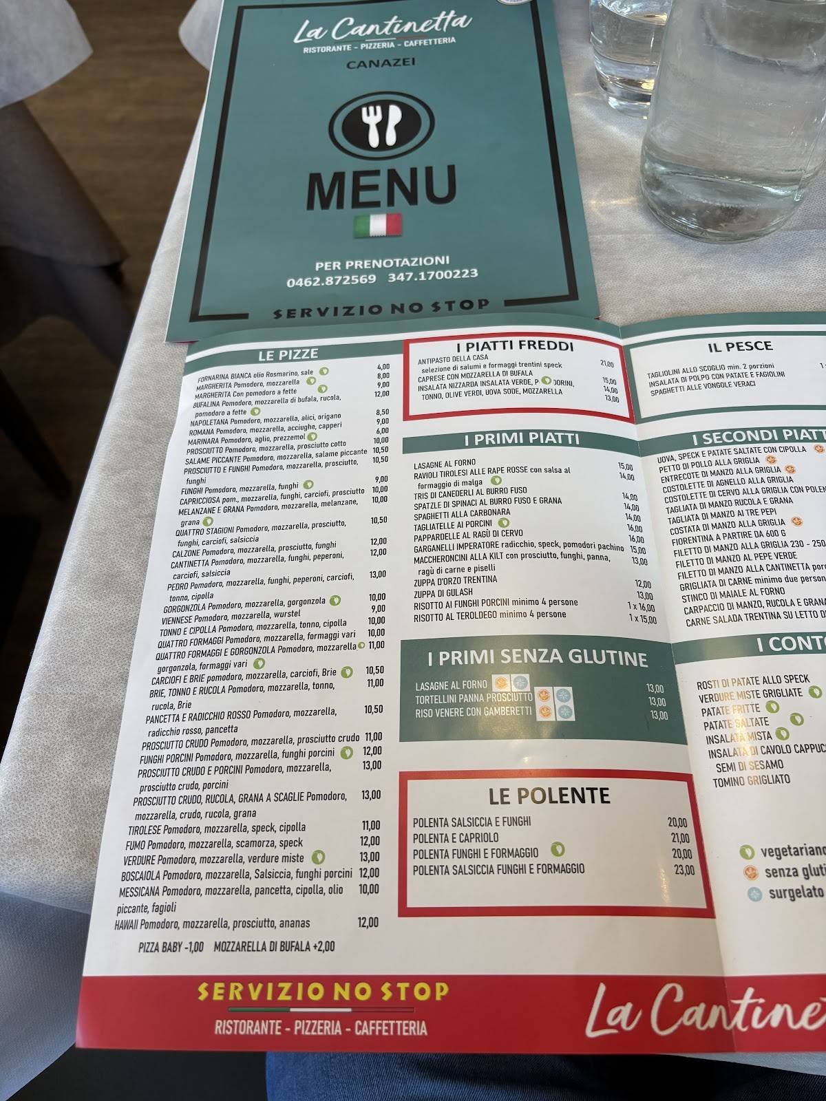 Menu di La Cantinetta - Canazei 