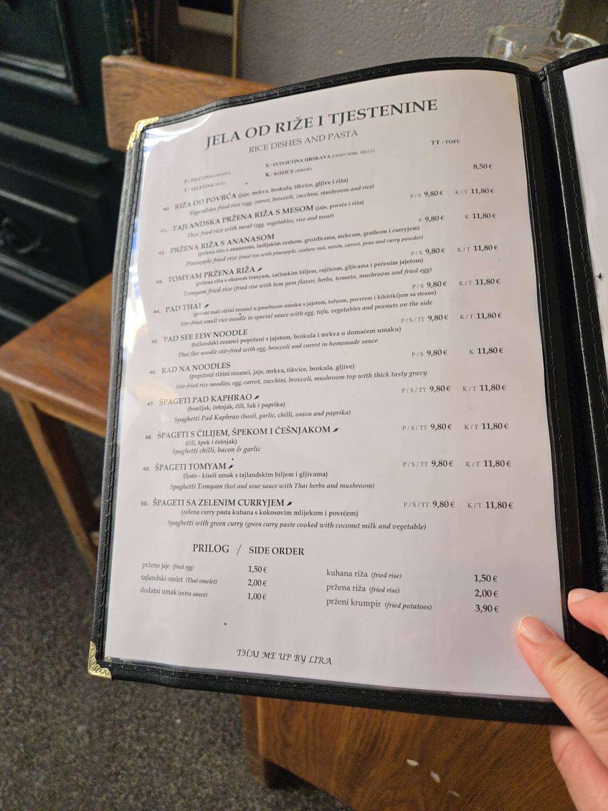 Menu di Thai Me Up By Lira 
