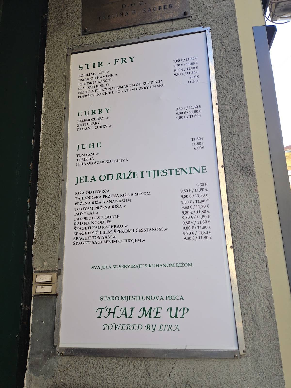 Menu di Thai Me Up By Lira 