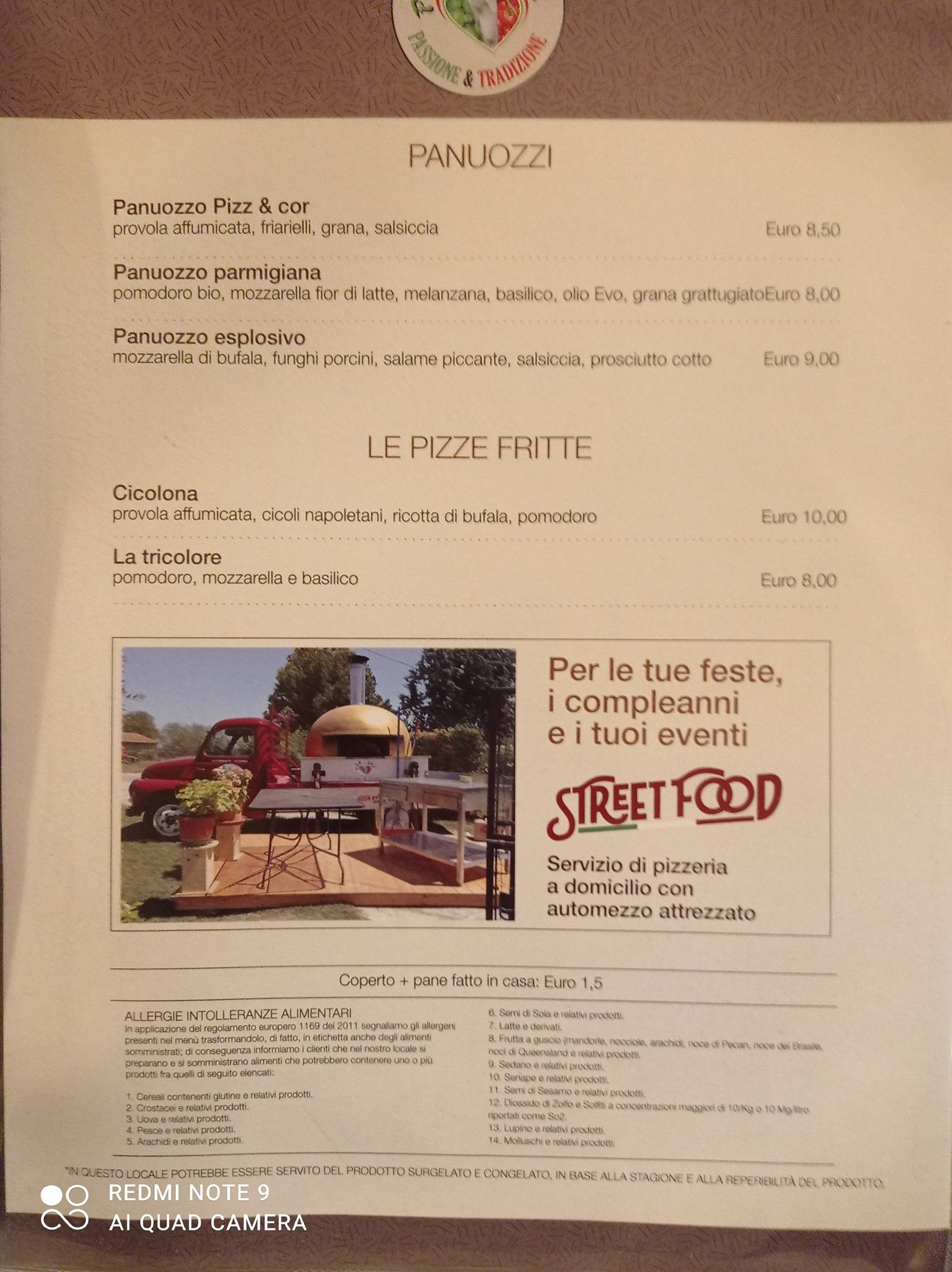 Menu di Pizza & Cor Mosciano Sant'Angelo 