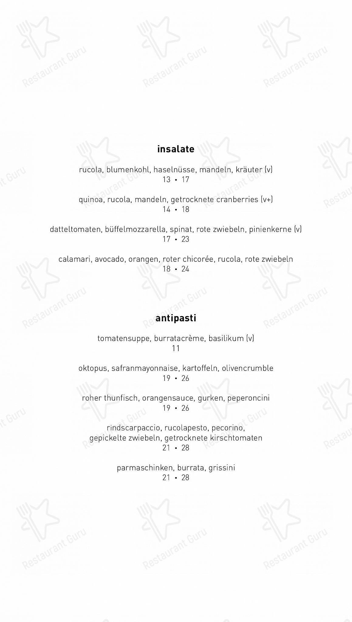 Lunch Menu per Più Schiffbau pizzeria