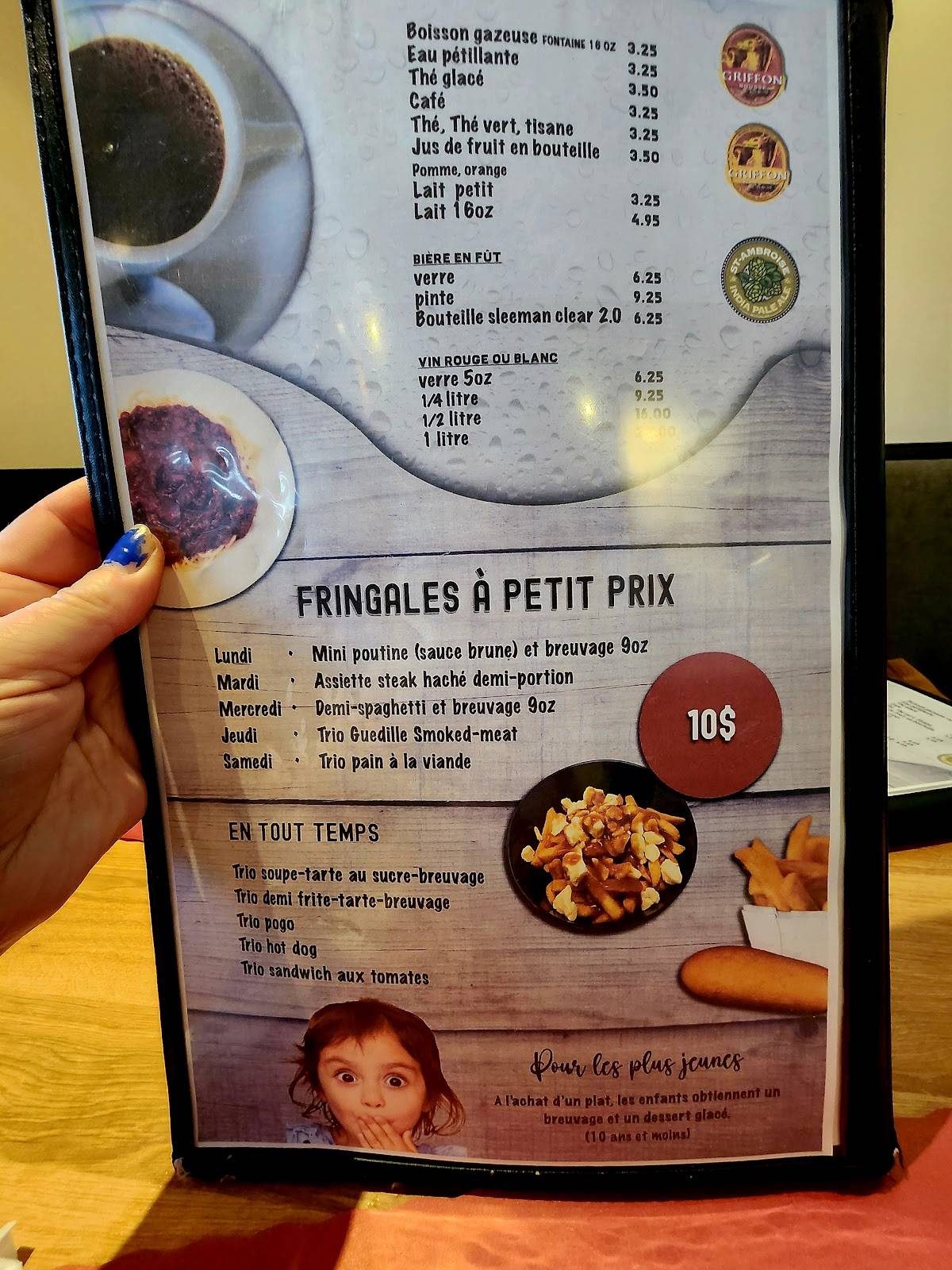 Menu de Resto L'intuition