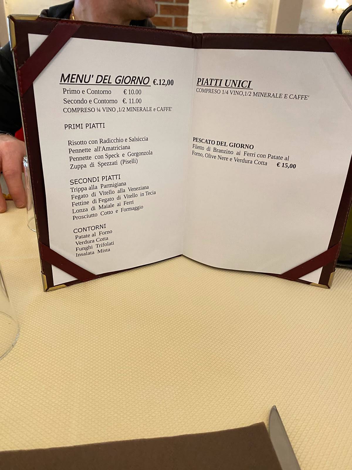 Menu di Ristorante Pizzeria Belfiore 