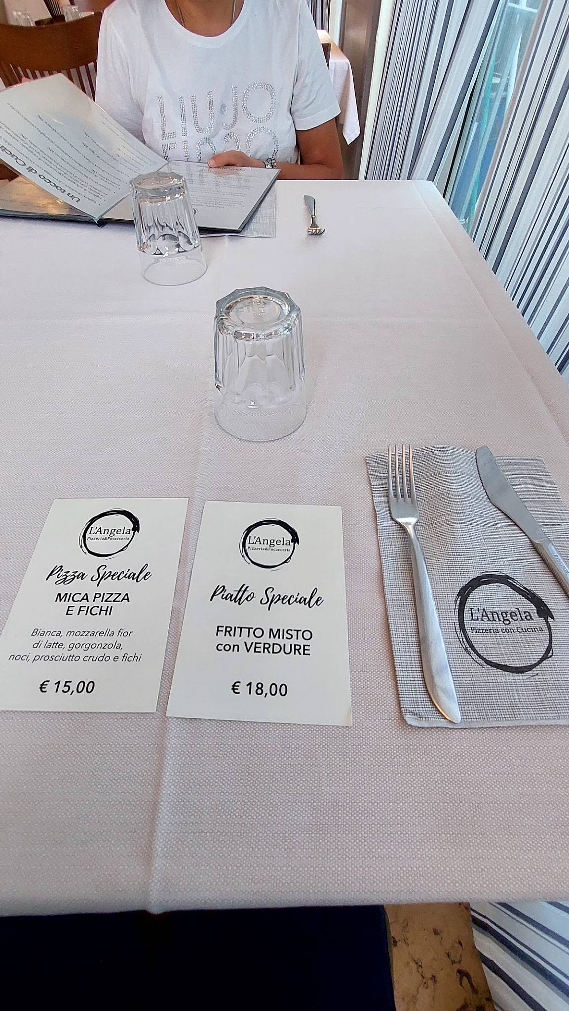 Menu di Pizzeria Ristorante l'Angela 