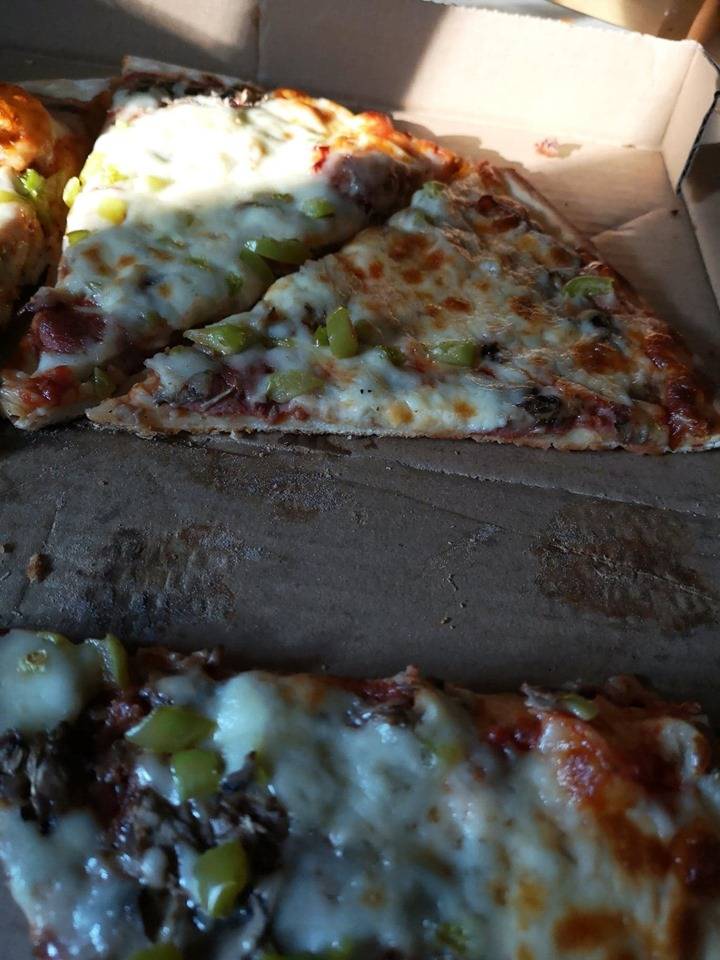 Menu at Scott's Pizza restaurant, Westville
