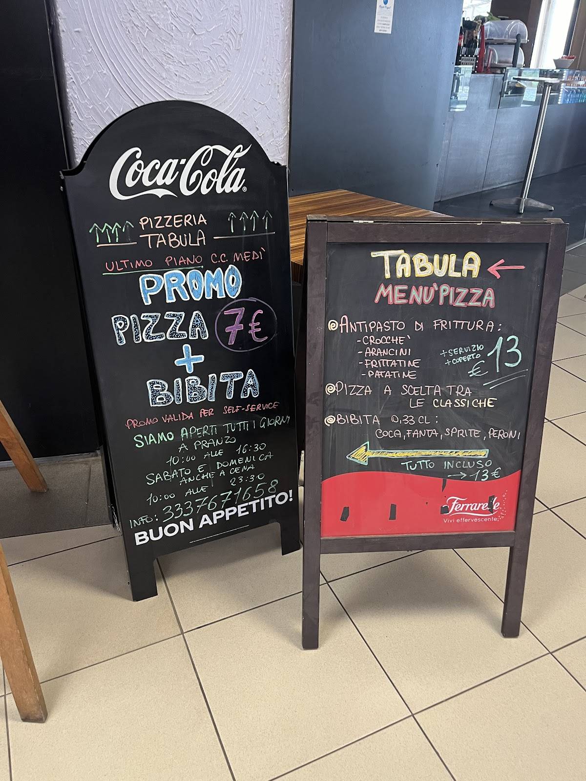 Menu di Tabula 