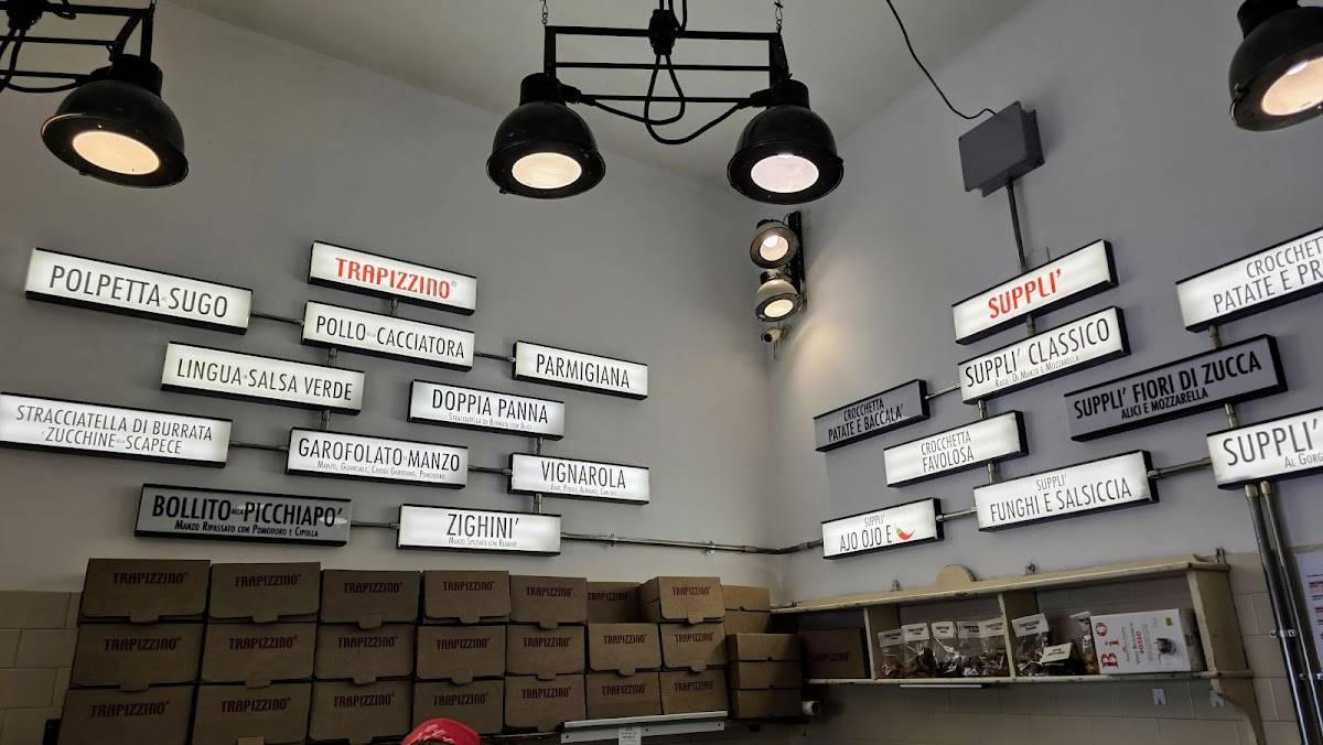 Menu di Trapizzino Ponte Milvio 