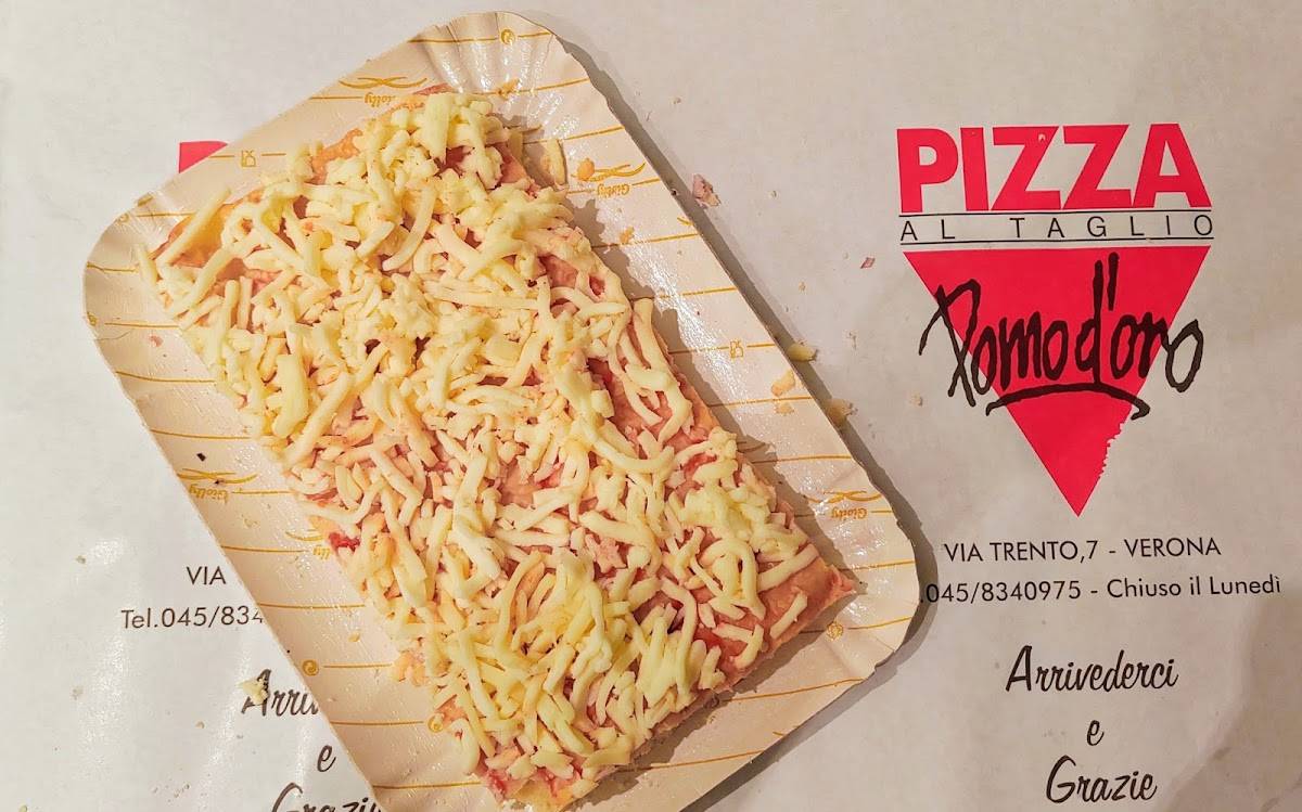 Menu di Pizzeria al taglio Pomo d'oro 