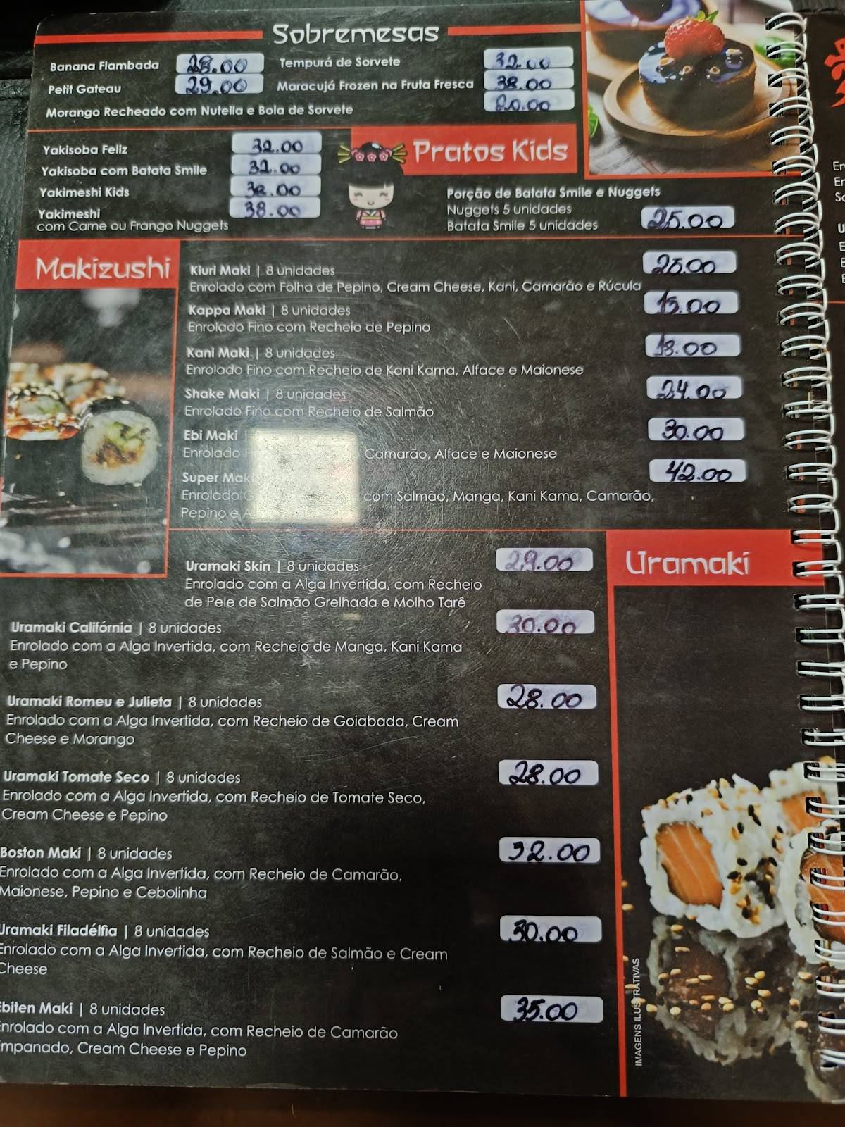 Porto Asiático Restaurante cardápio