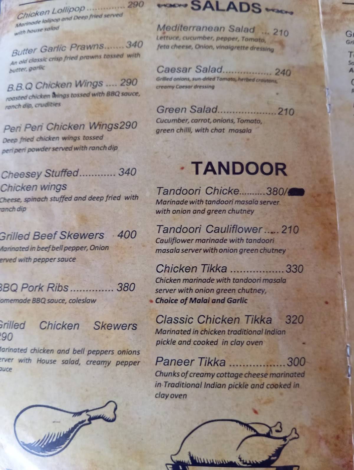 Aj's Taco Maria menu