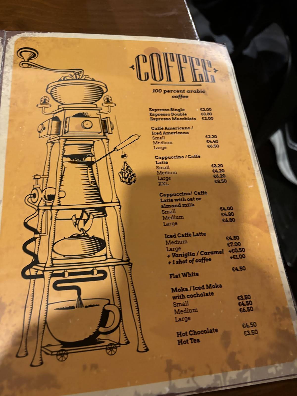 Menu di Ala Grande Caffè (Caffè Rosanò) 