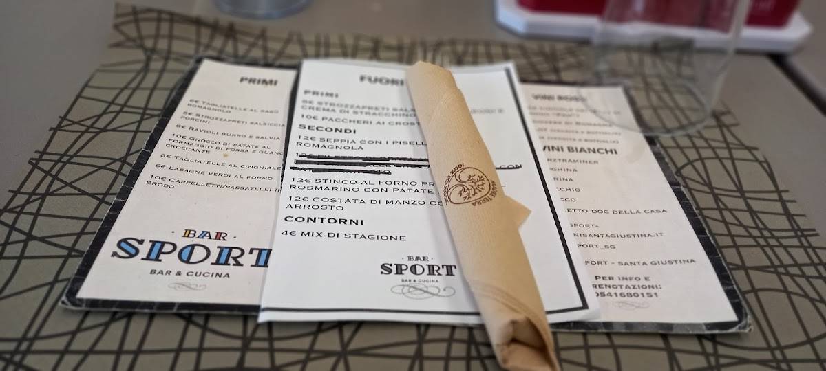 Menu di Bar Sport 