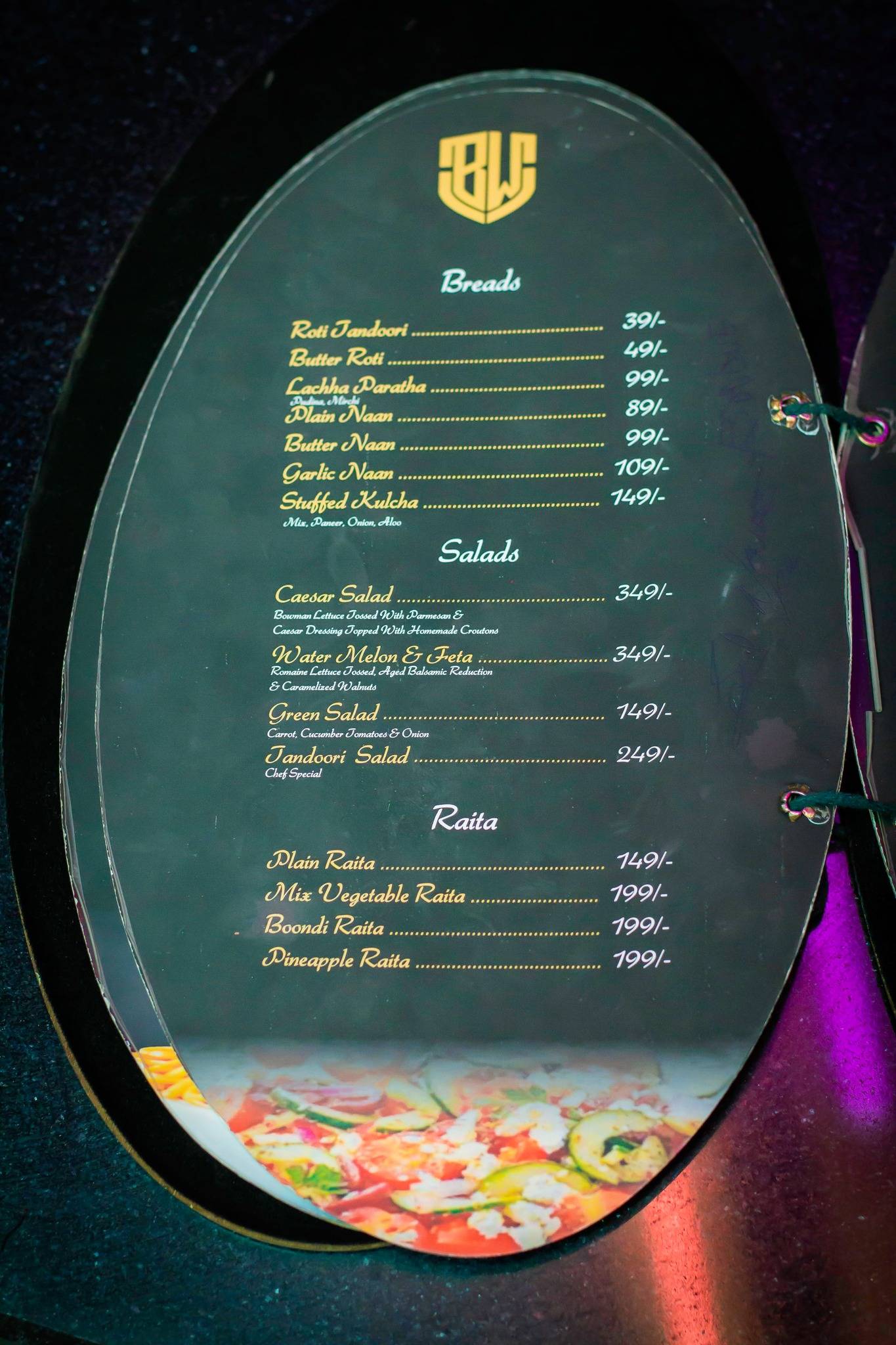Boogie Woogie Cafe & Bar menu