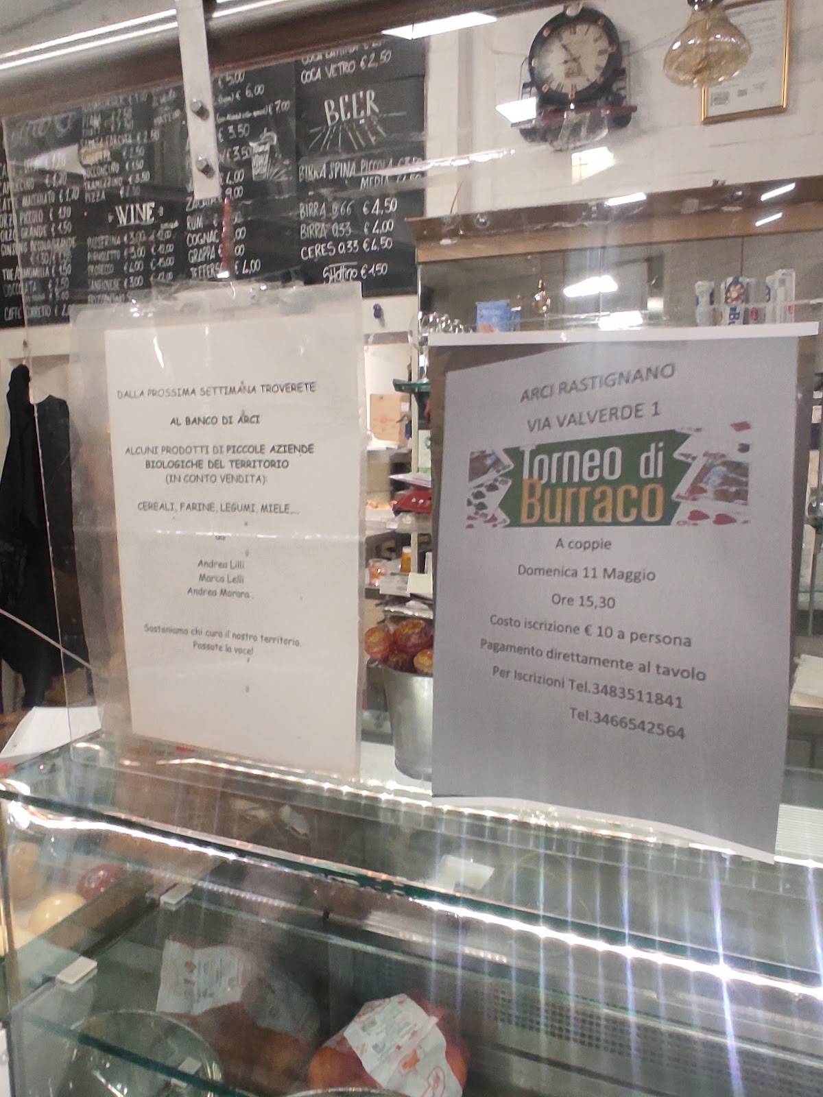 Menu di CIRCOLO Arci Rastignano 