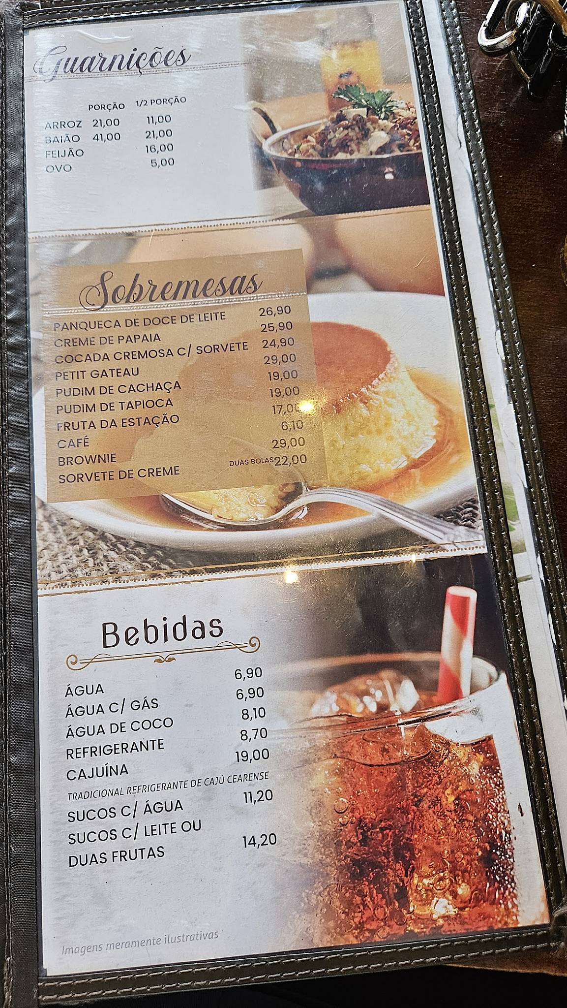 Cachaçaria Ouro Verde cardápio