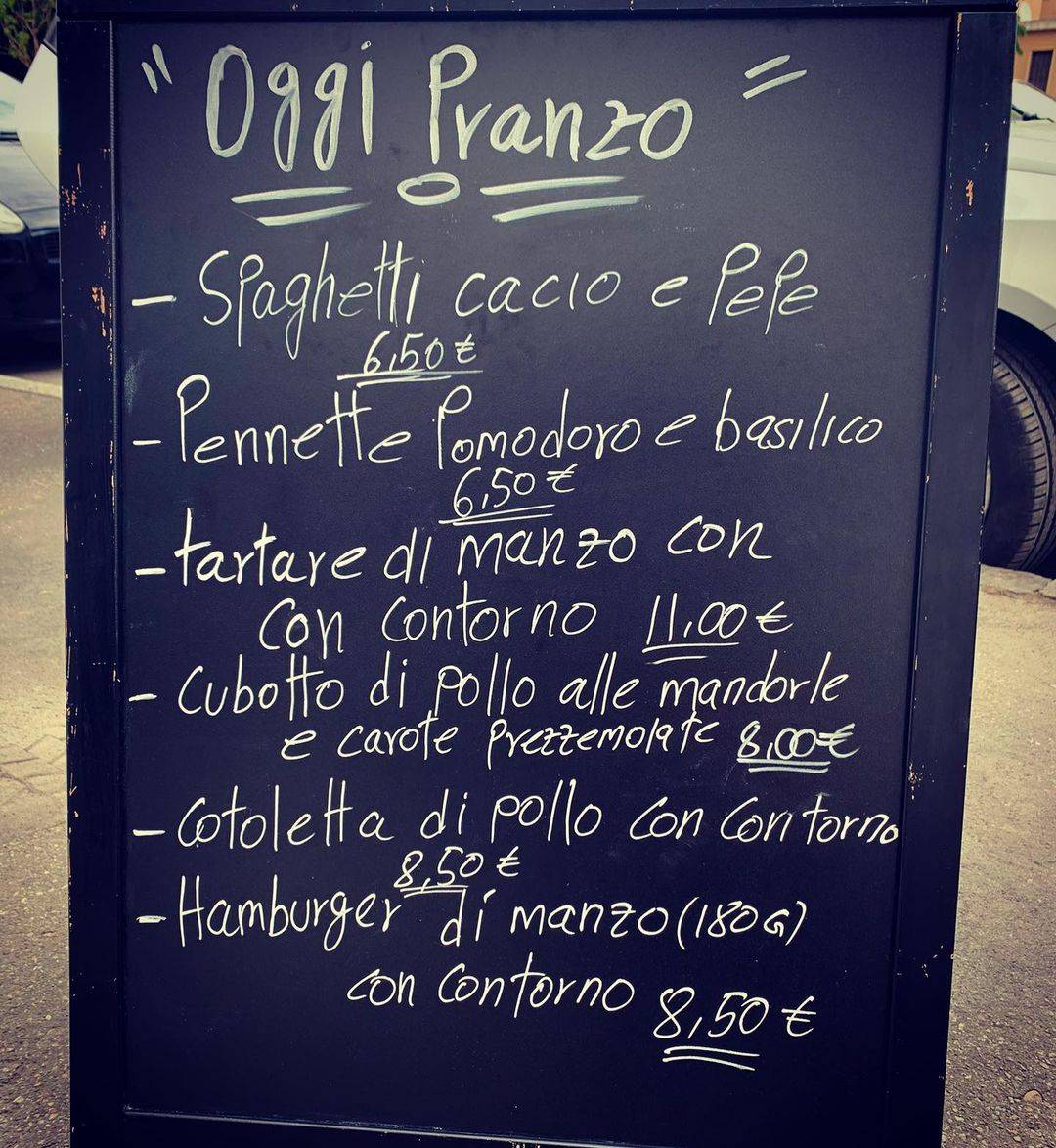 Menu di Il Baretto di Aktar Lucky 